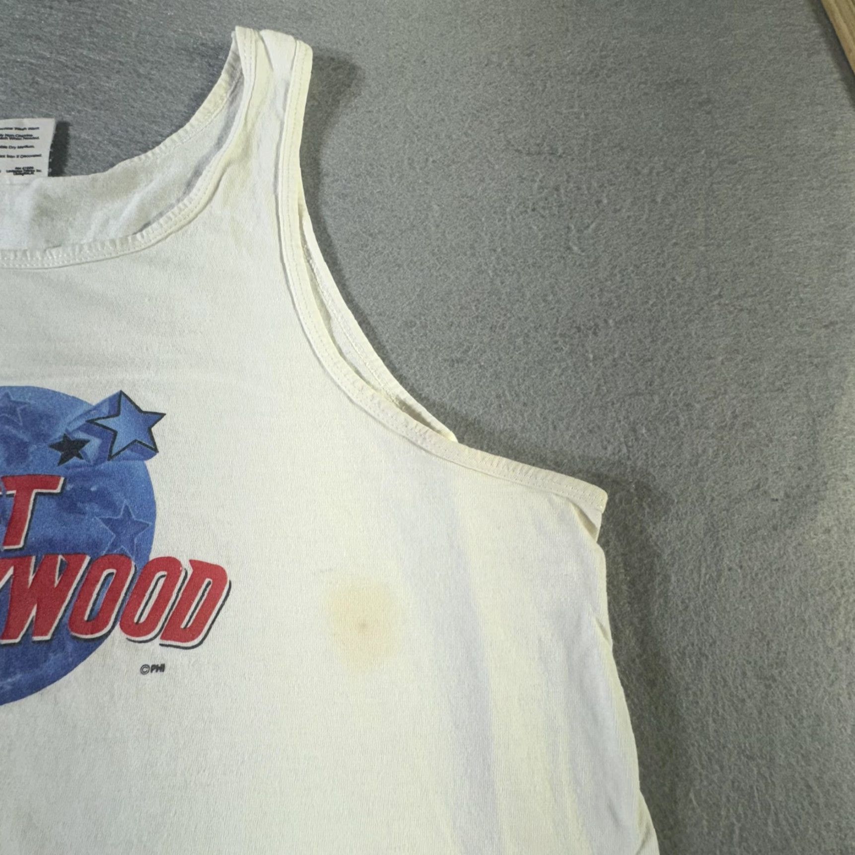 Planet Hollywood VINTAGE Planet Hollywood T-Shirt Men XL White 90s Retro Travel Promo Cotton Sleeveless Aspen Graphic Size US XL / EU 56 / 4 - 4 Thumbnail