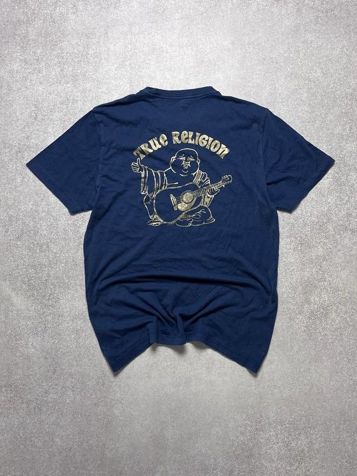 True Religion × Vintage Vintage True Religion Budda Big Logo Boxy T-shirt L Size US L / EU 52-54 / 3 - 1 Thumbnail