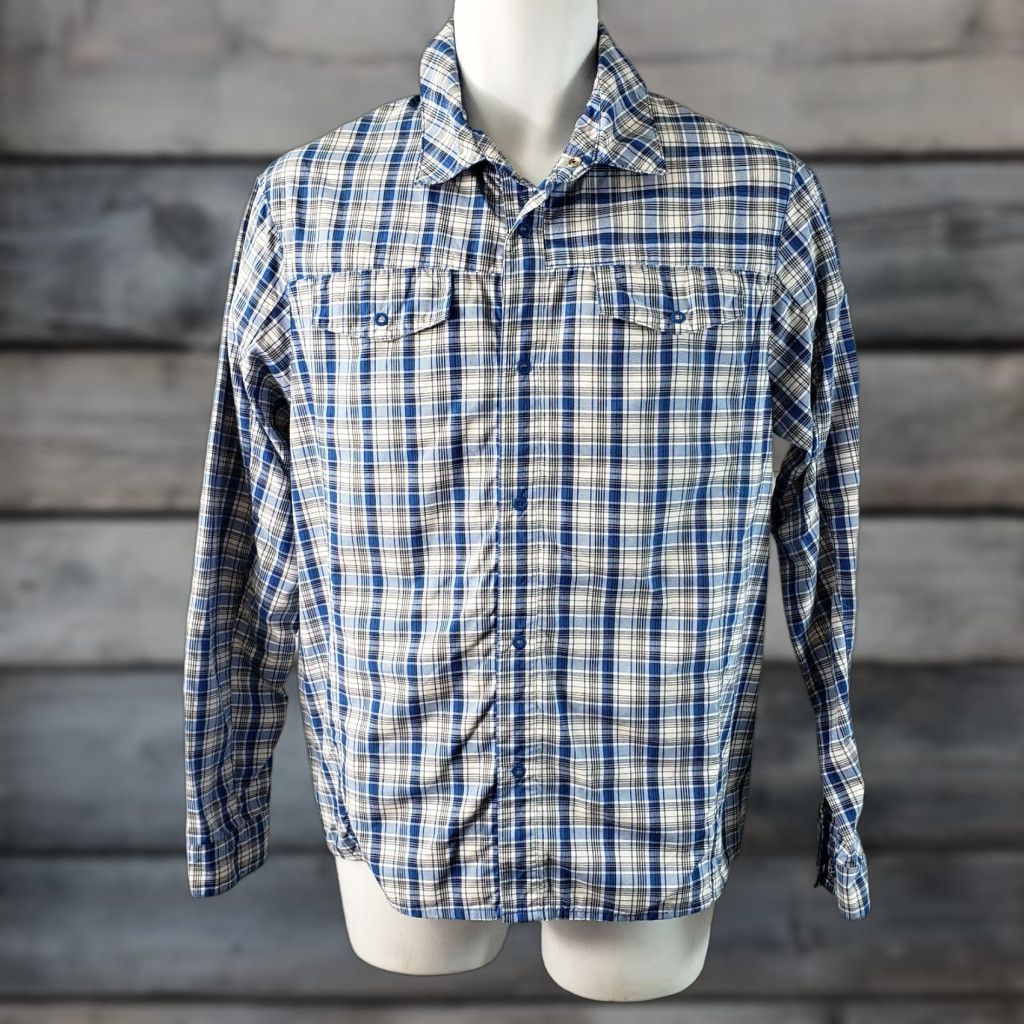 Helly Hansen Helly Hansen Mens Shirt Snaps Long Sleeve Plaid Multicolor Blue White Small Size S Pattern Sleeve Length: Long Sleeve, Button-Up Shirts Mens Size US S / EU 44-46 / 1 - 1 Thumbnail