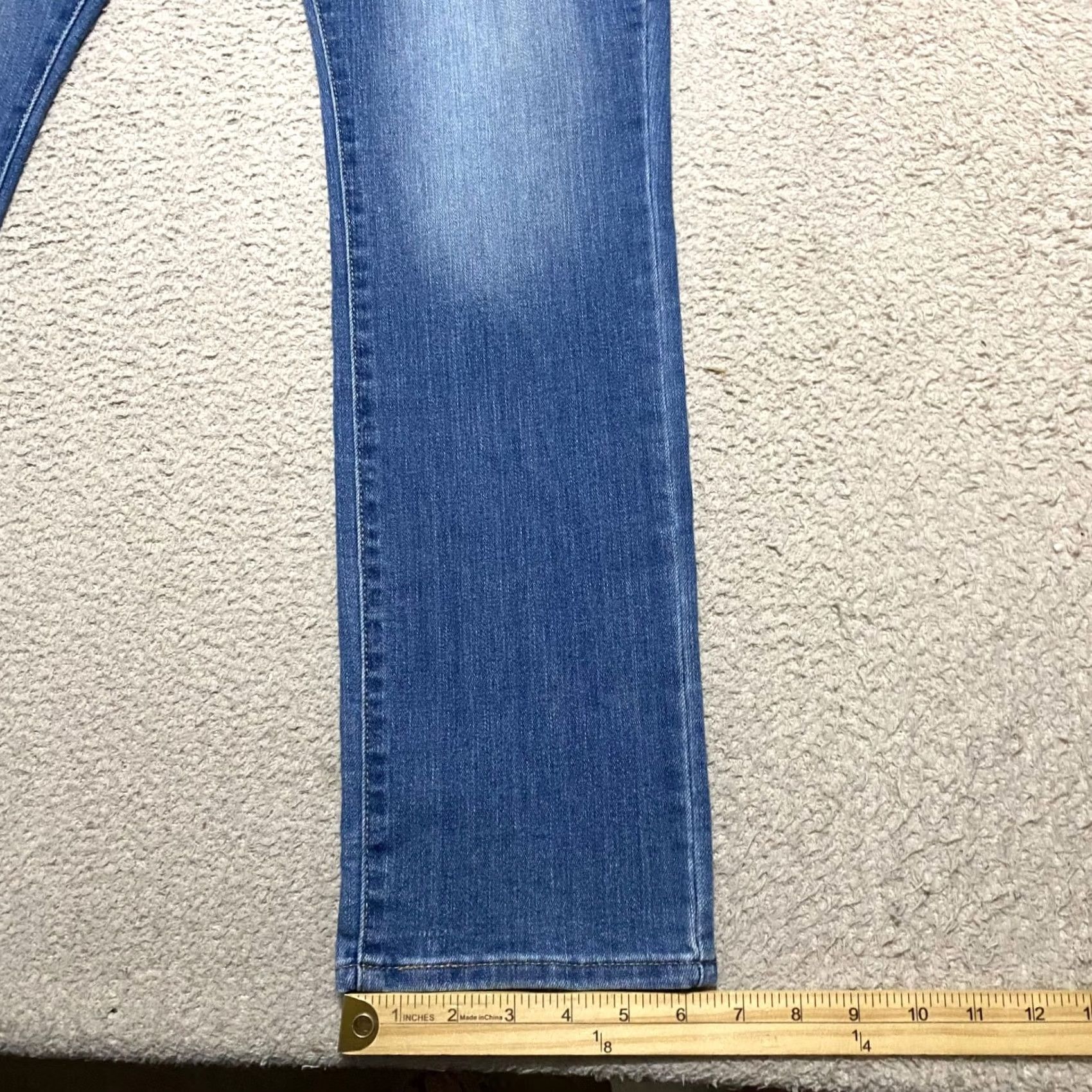 Levi's Levi's Signature Jeans Blue Denim Medium Wash 16 Regular 5-Pocket Straight Mid Rise Womens Jeans Size 38" / US 16 / IT 52 - 5 Thumbnail