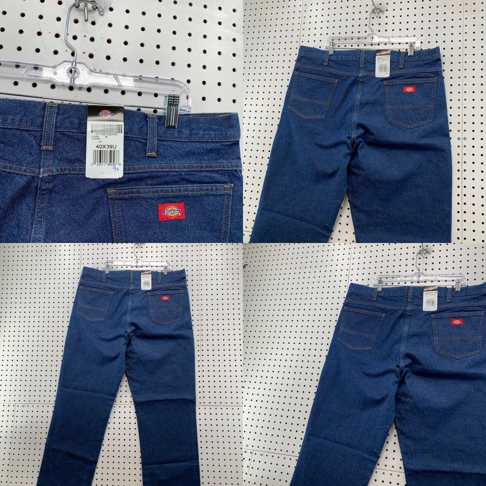 Dickies VINTAGE Dickies Denim Jeans Mens Blue Straight Fit 40X39 Industrial Relaxed NWT Size US 40 / EU 56 - 8 Thumbnail