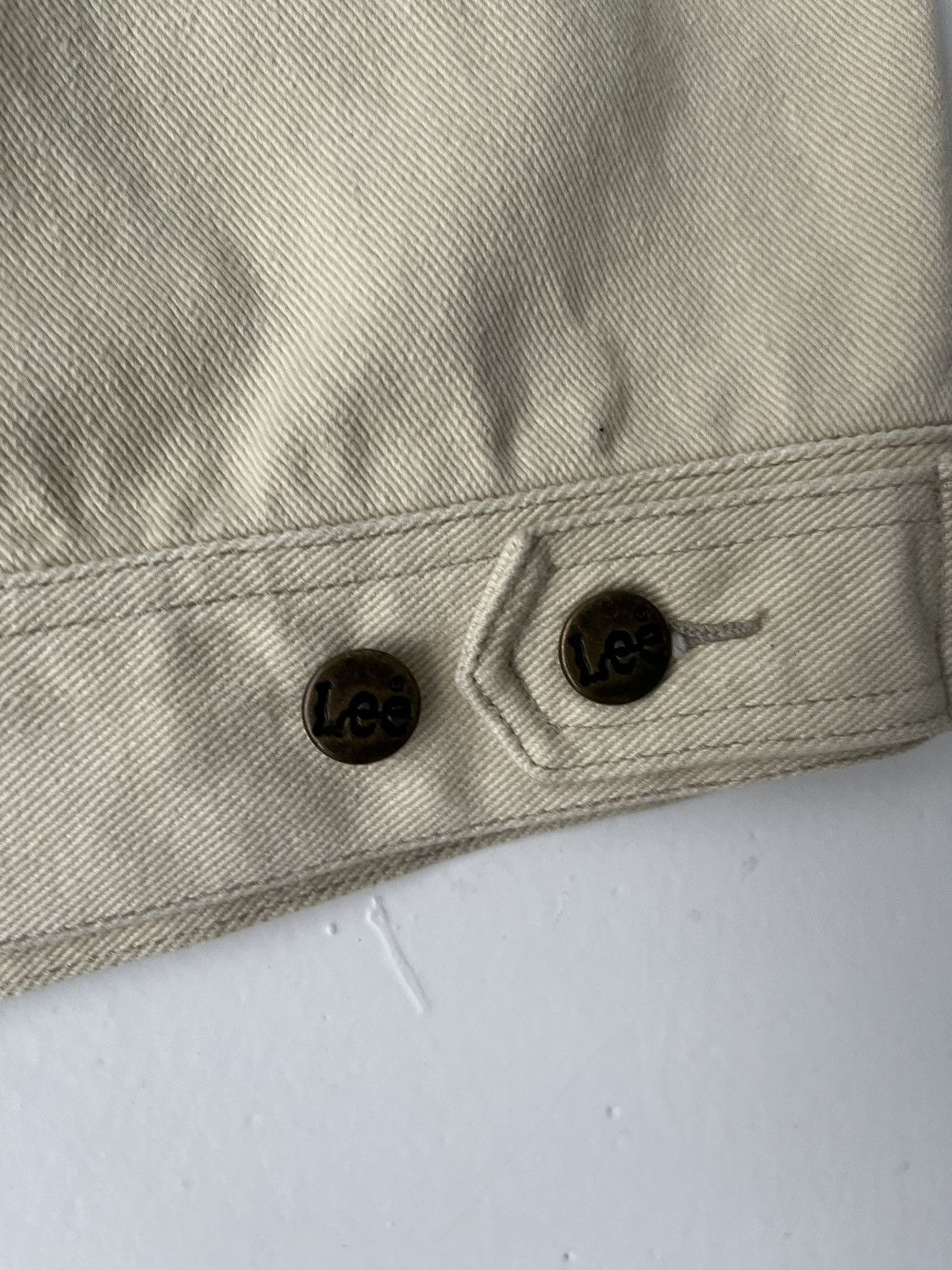 Lee Vintage 90s lee beige washed zip denim jacket trucker Y2K Size US L / EU 52-54 / 3 - 7 Thumbnail
