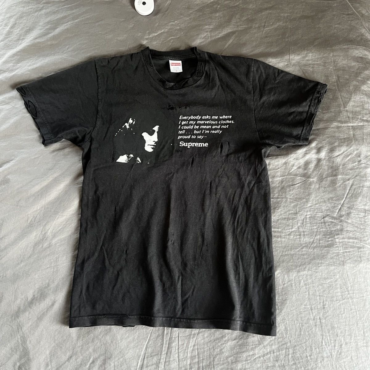 Supreme Supreme "mean tee" distressed 00's Size US M / EU 48-50 / 2 - 1 Thumbnail