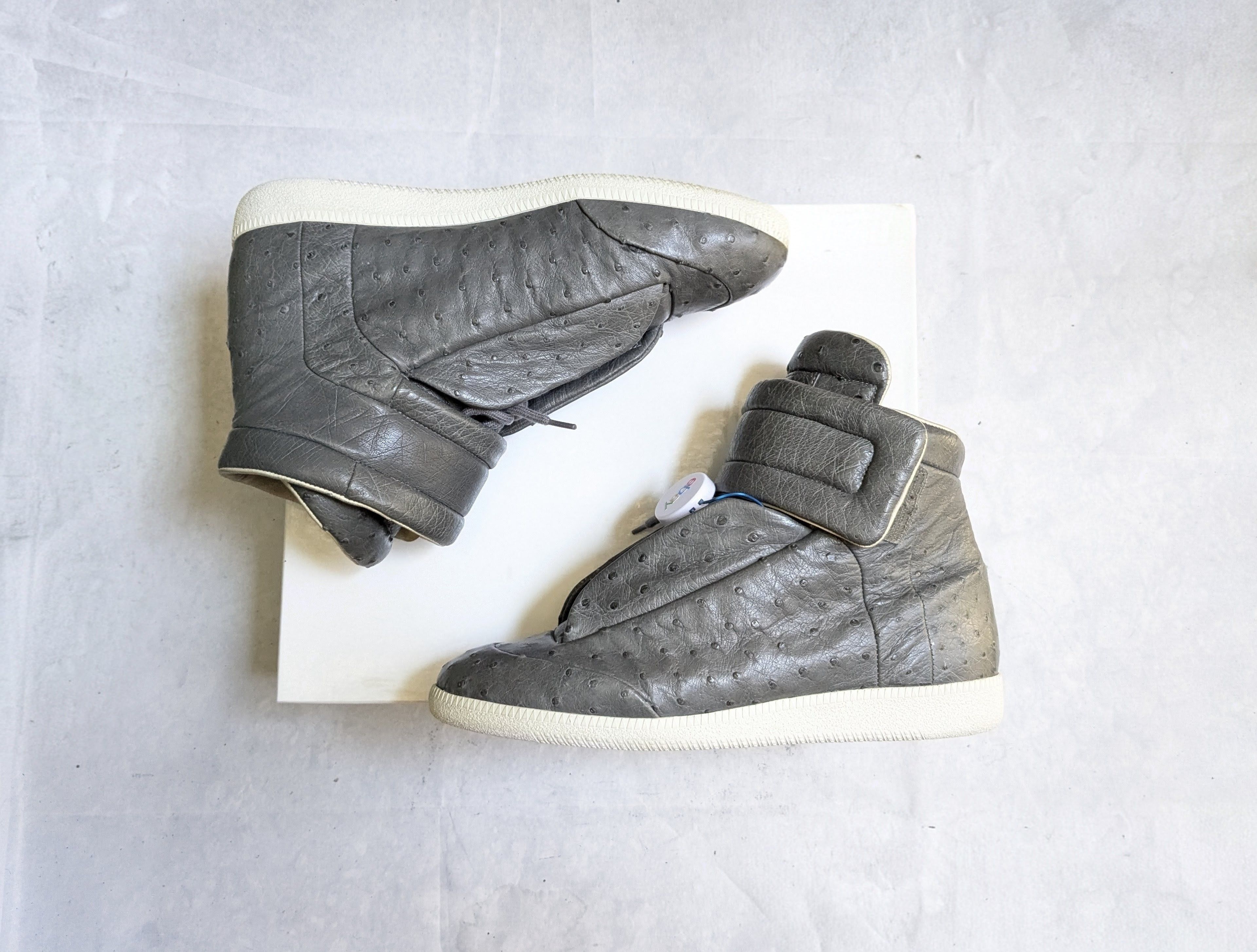 Maison Margiela AW16 Maison Margiela Future High 2 Tone Grey Suede 