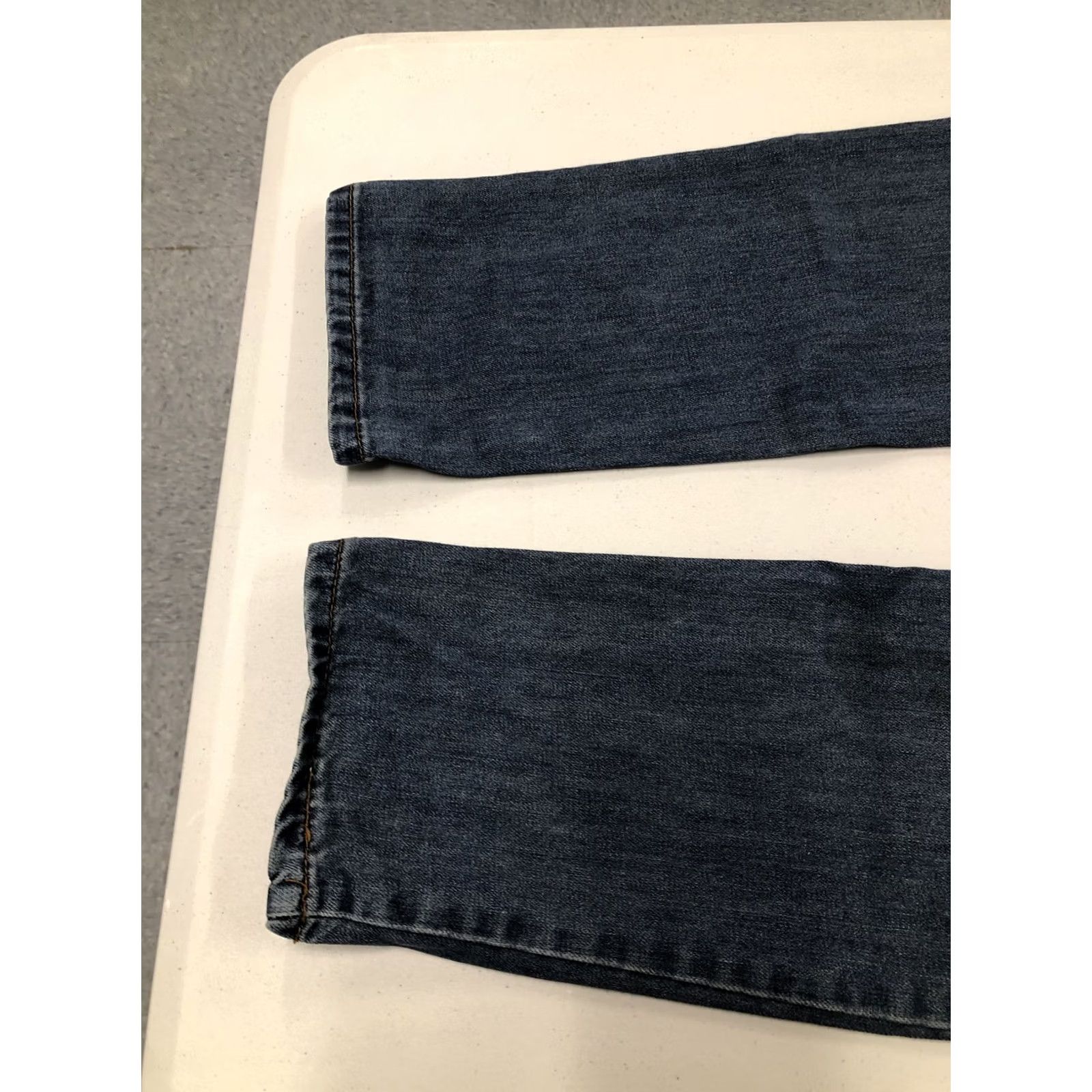 Vintage Embellish Jeans Slim 34 (36x33) Distressed Biker Moto 5-Pocket Denim Men’s Skinny Rise Mid Blue Regular Sewer? Size US 34 / EU 50 - 4 Thumbnail