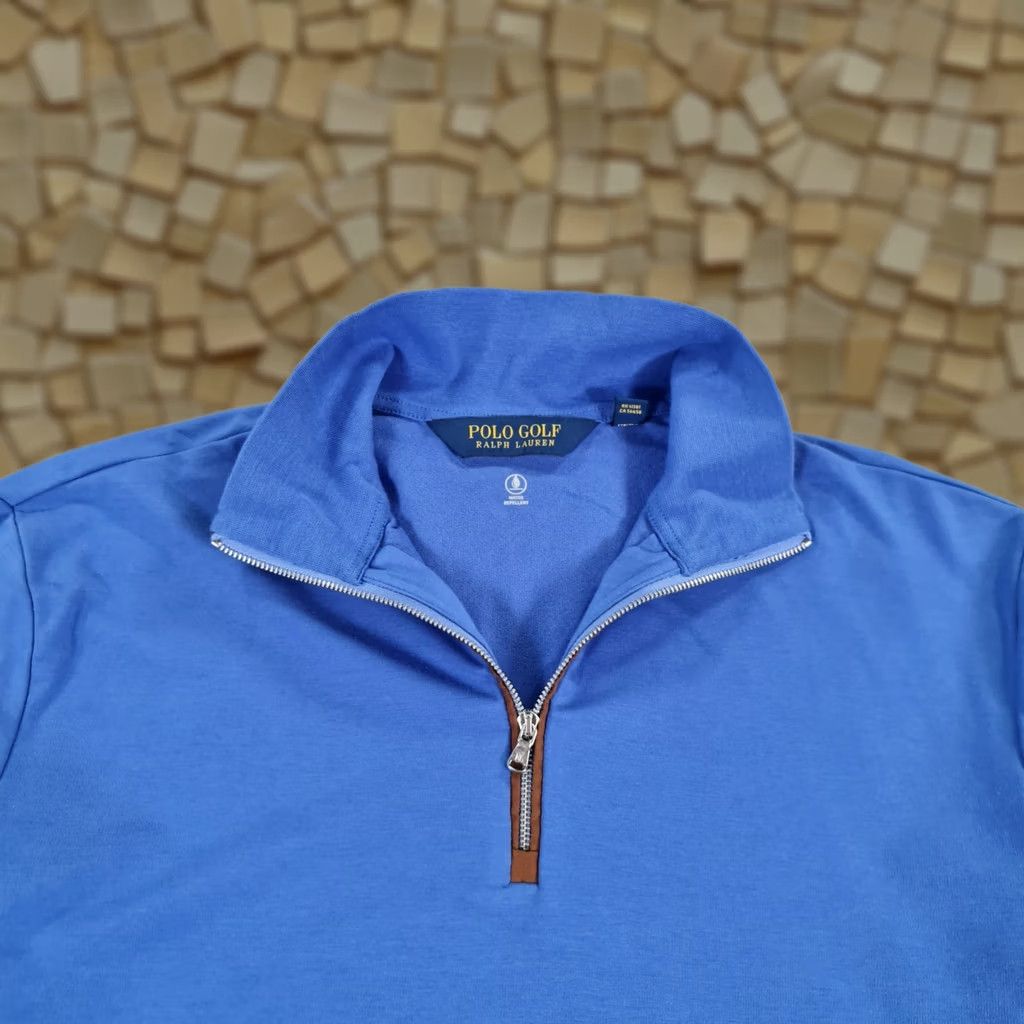 Polo Ralph Lauren Polo Ralph Lauren Jumper Mens Zip Neck Blue Medium 1/4 Zip 1/2 Zip City Classic Designer Retro Size US M / EU 48-50 / 2 - 1 Thumbnail