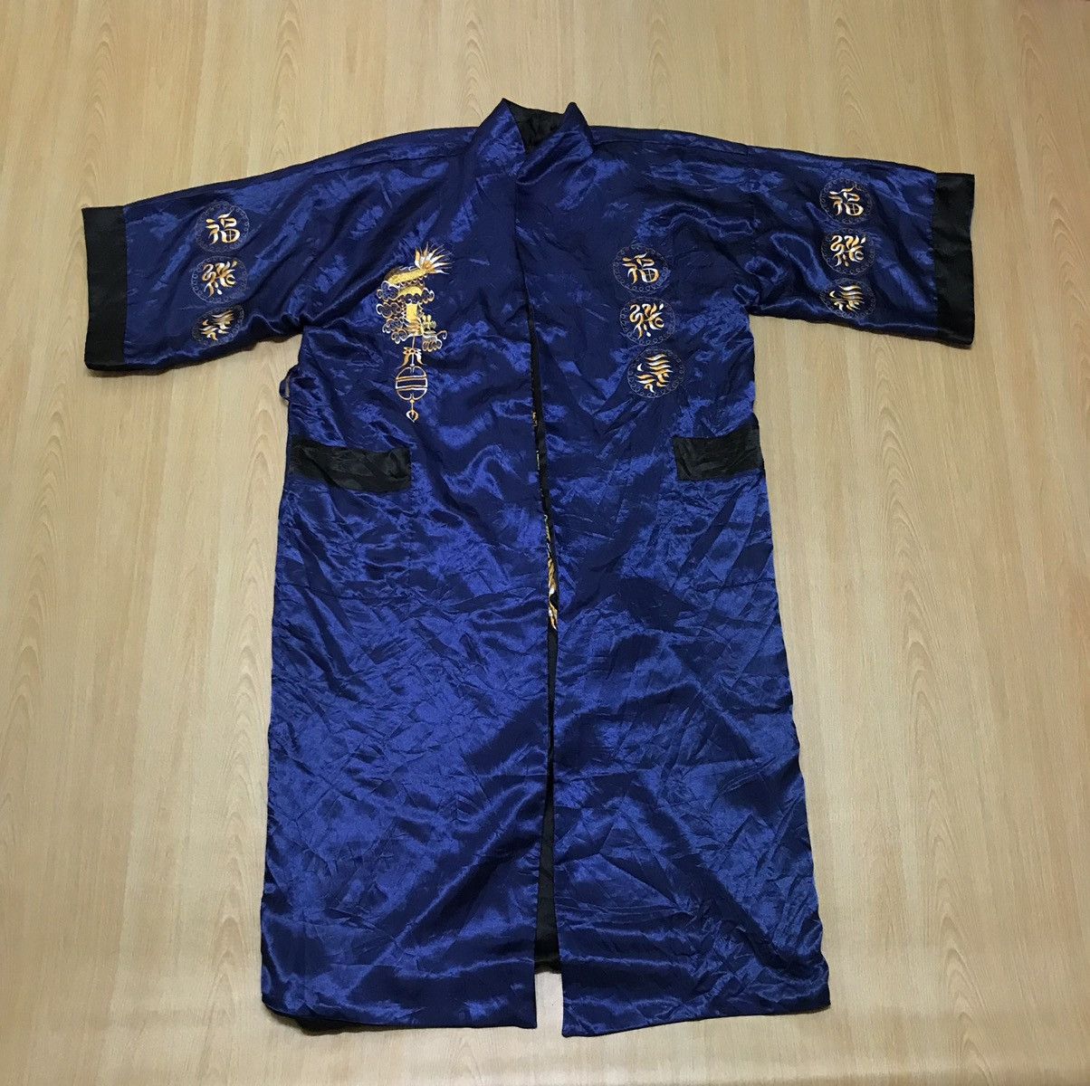 Japanese Brand Vintage Pyajamas Silk Reversible Dragon Size US M / EU 48-50 / 2 - 18 Thumbnail