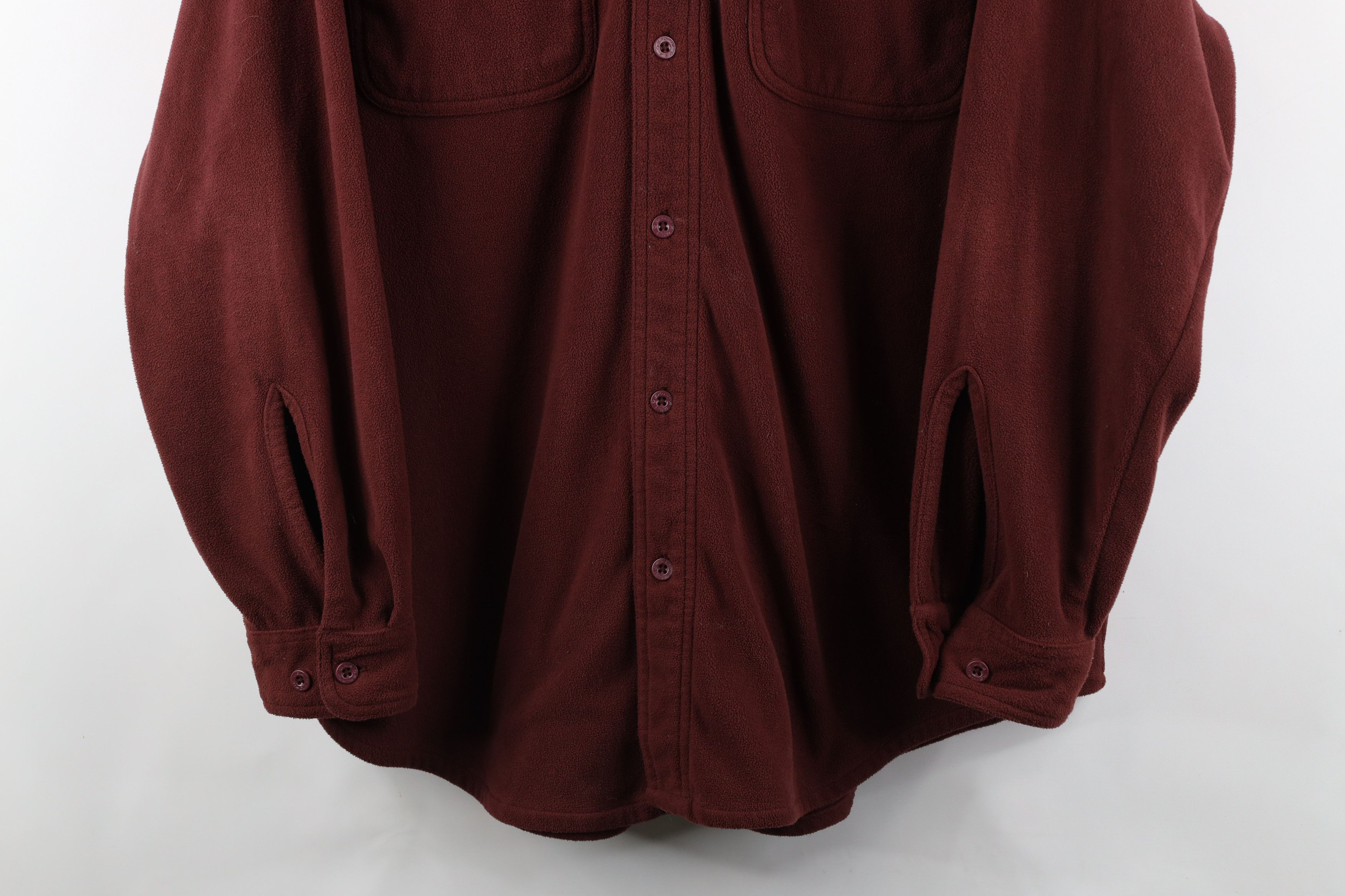Vintage Vintage 90s Streetwear Fleece Button Shirt Jacket Jac Shirt Size US L / EU 52-54 / 3 - 3 Thumbnail