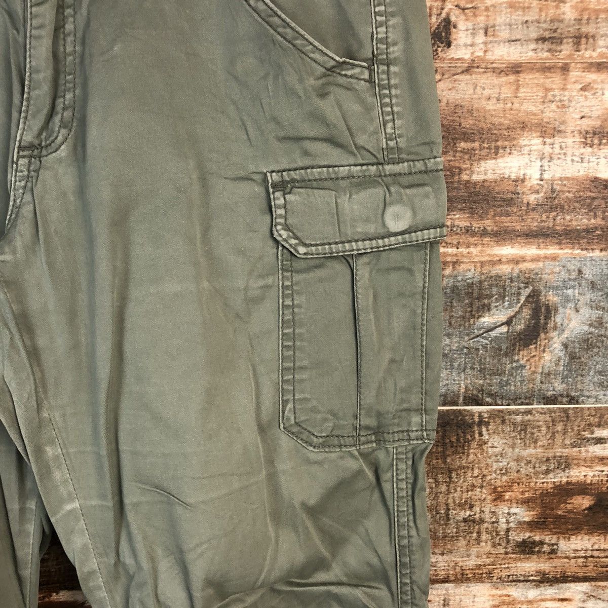 Japanese Brand DL Lepsim Green Cargo Multipocket Pants #C646 Size US 29 - 10 Thumbnail