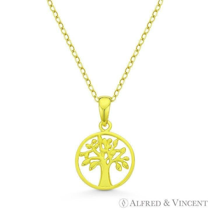 Other Tree-of-Life Charm Pendant in .925 Sterling Silver 14k gold Size ONE SIZE - 1 Preview