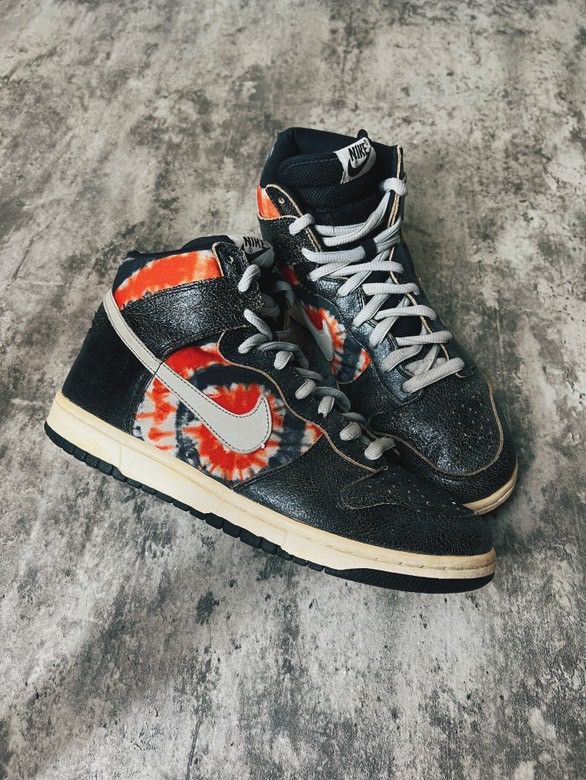 Huf × Nike 2004 Nike SB Dunk High HUF Tie Dye Size US 11 / EU 44 - 6 Thumbnail