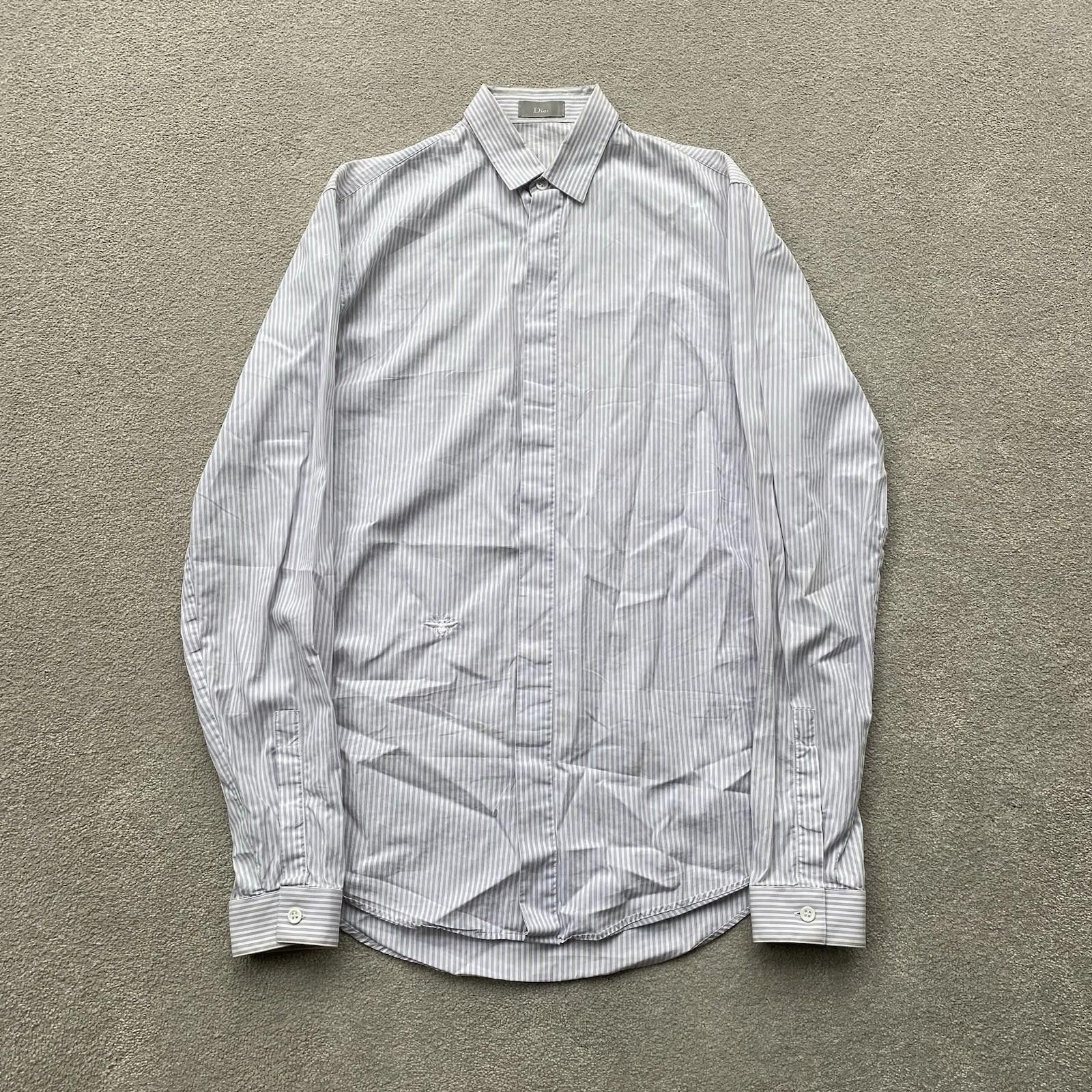 Dior × Hedi Slimane Dior Homme SS05 Pink Pleated Runway Button-Up