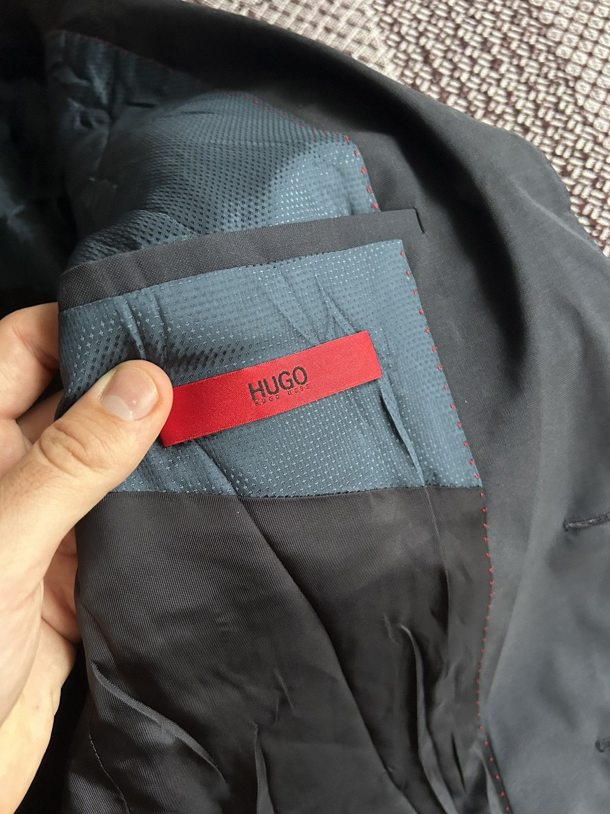 Hugo Boss Hugo Boss Formal Type Solid Blazer Red Tab Size 40R Unisex Size 40R - 7 Thumbnail