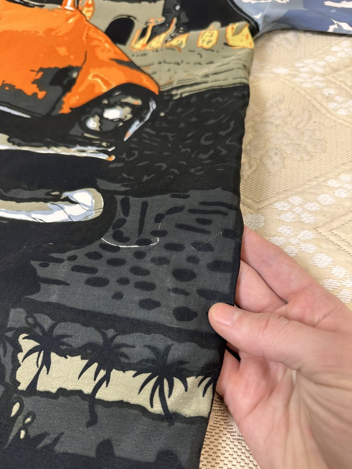 Vintage 🔥 Car Art Mambo Styled Button Up Hawaiian Shirt Versace Y2K Size US L / EU 52-54 / 3 - 8 Thumbnail