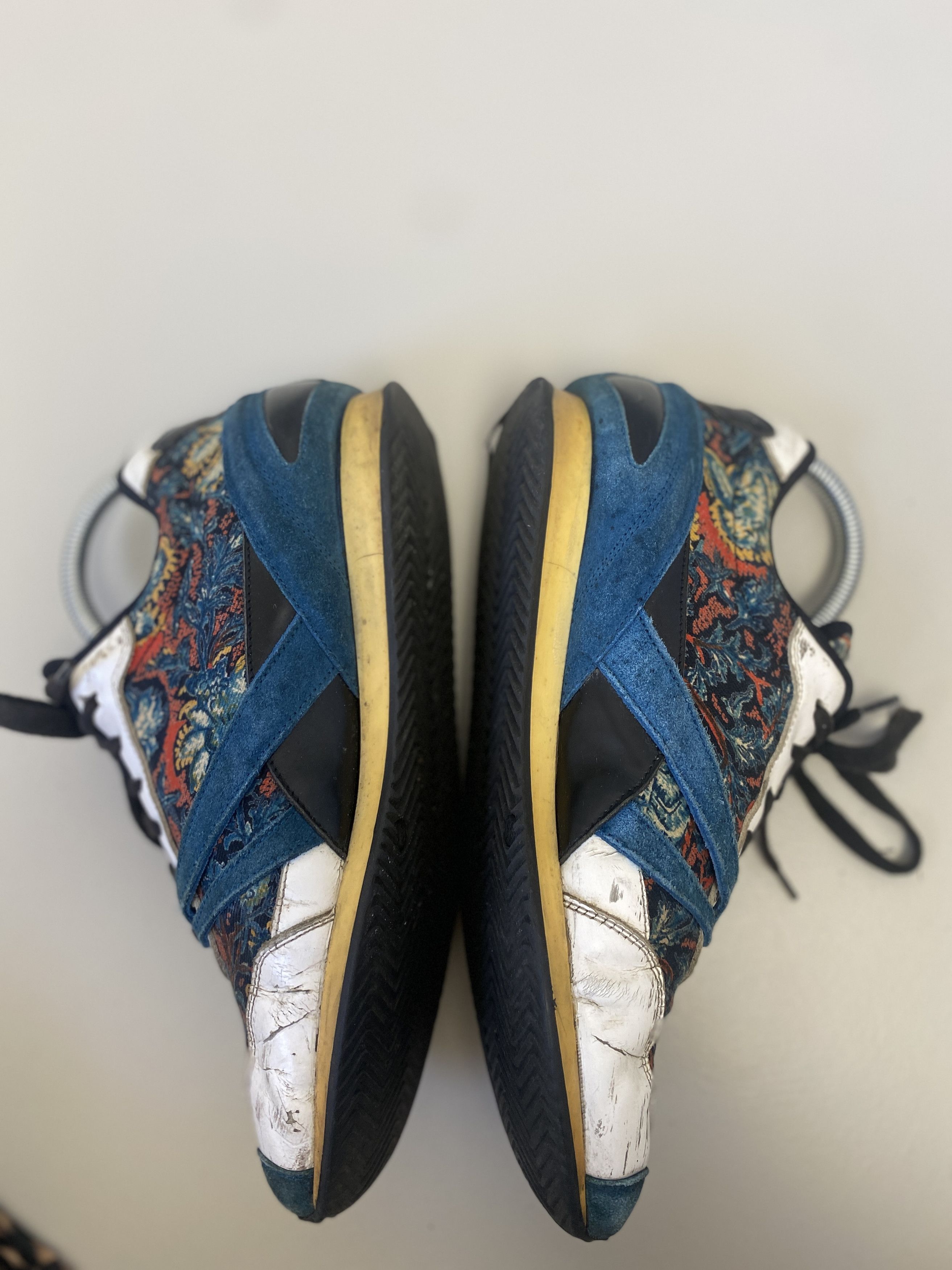 Balenciaga Balenciaga Floral Fabric suede sneakers calfskin shoes Size US 7 / IT 37 - 6 Thumbnail