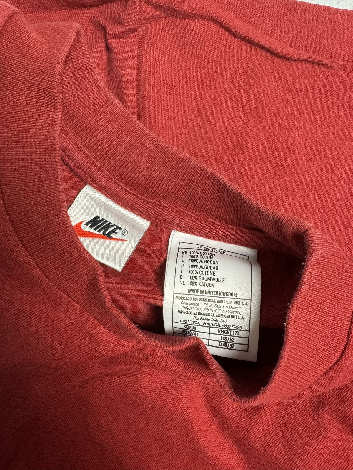Nike Vintage Nike USA Big Swoosh Tee Shirt Size US M / EU 48-50 / 2 - 6 Thumbnail