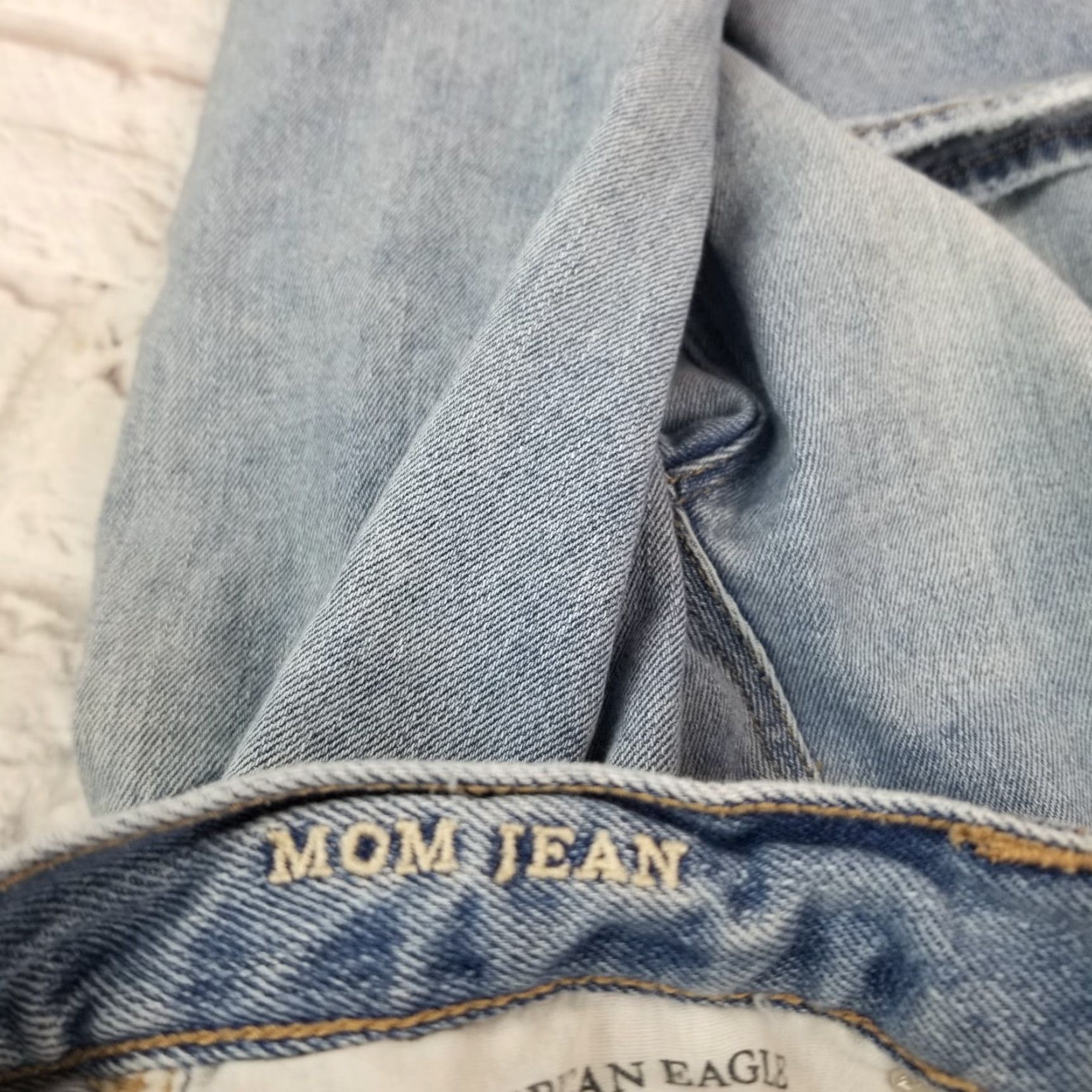 American Eagle Outfitters VINTAGE American Eagle Mom Jeans Junior Teens Jeans Mid Rise Distressed Size 00 Size 24" / US 00 / IT 34 - 6 Thumbnail