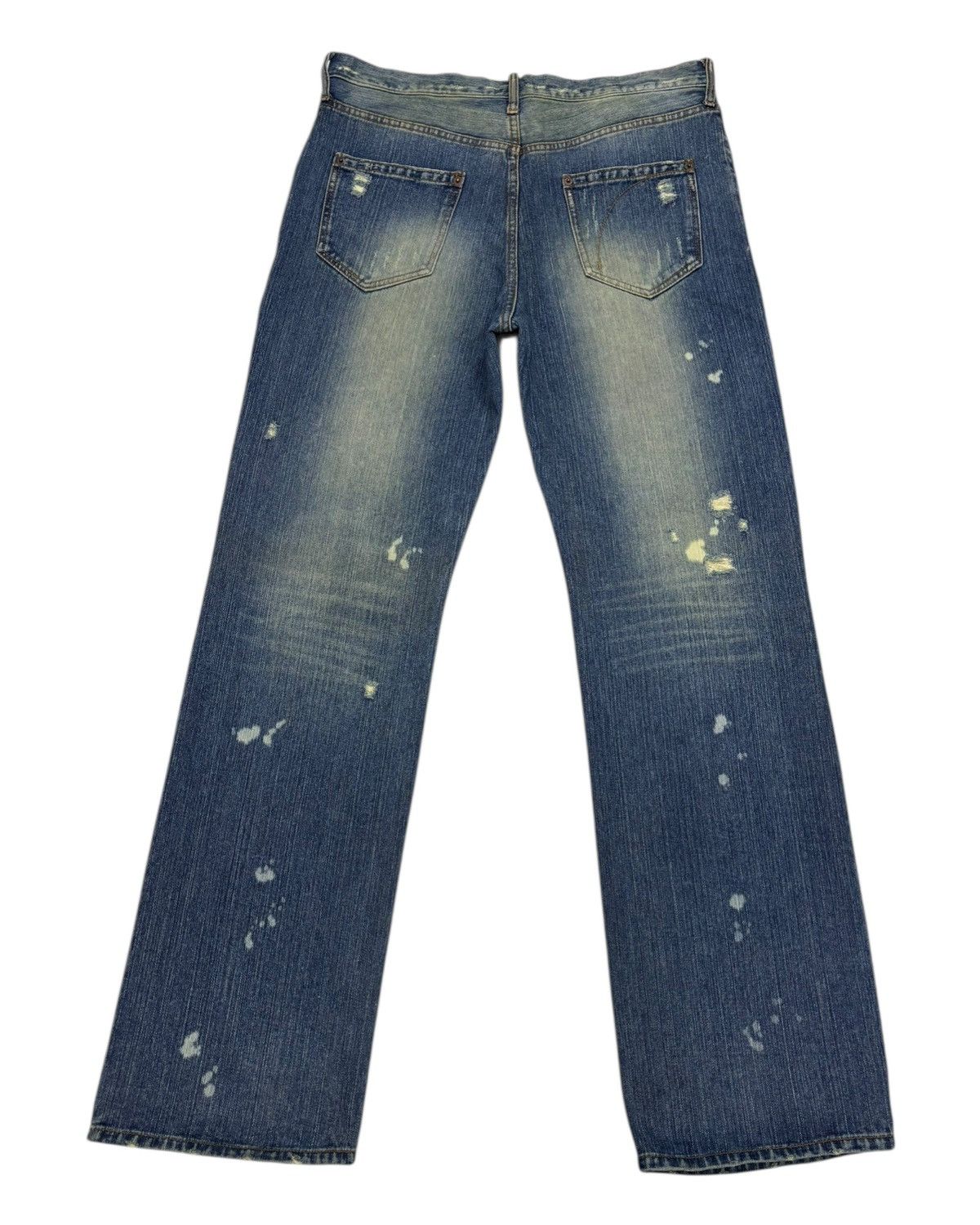 Gaultier Homme Objet × Jean Paul Gaultier GAULTIER HOMME OBJET BORO PATCHWORK CUSTOM MADE RIPPED JEANS Size US 34 / EU 50 - 3 Thumbnail