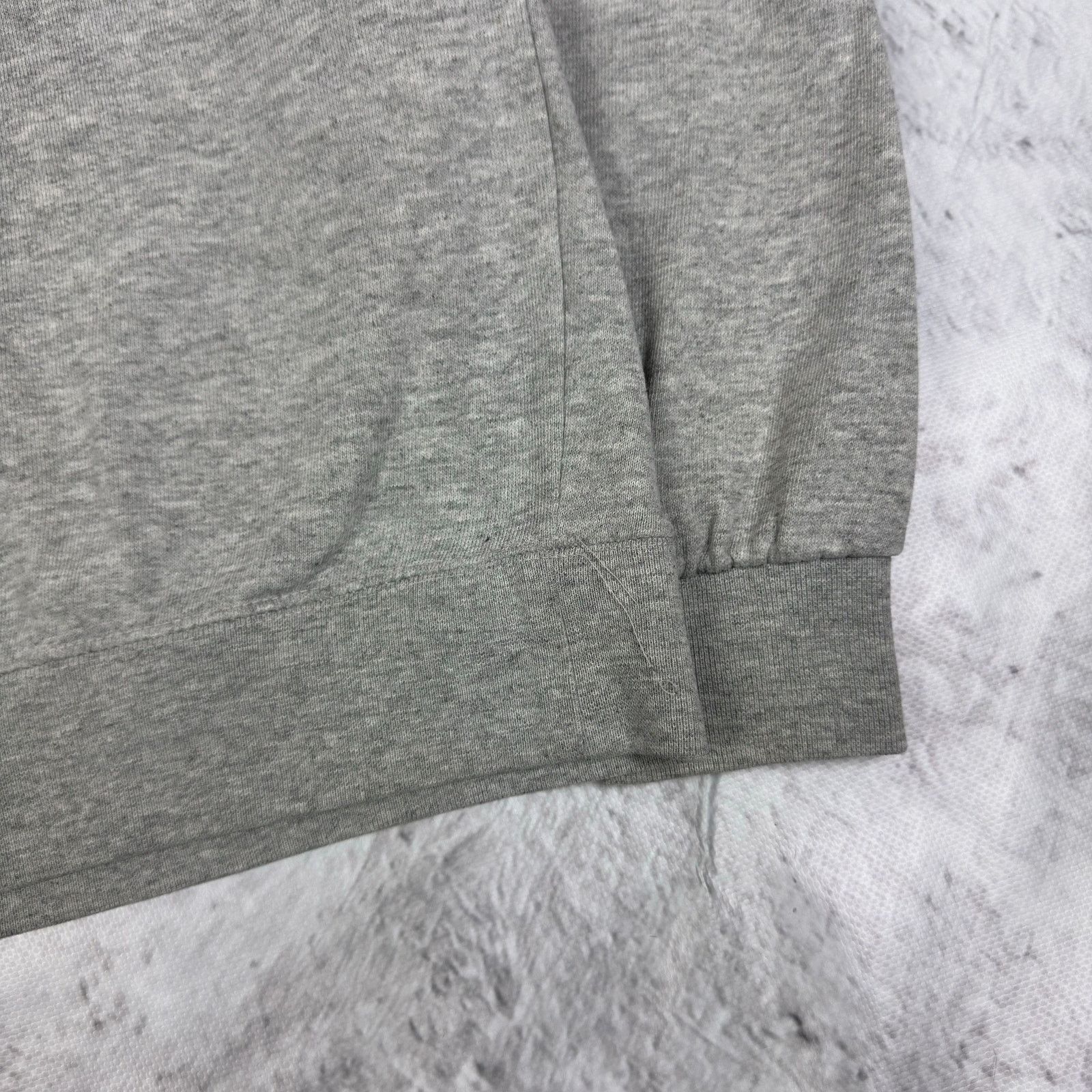 Nike Nike Men's Heather Gray Swoosh Fleece Pullover Sweatshirt S Size US S / EU 44-46 / 1 - 6 Thumbnail