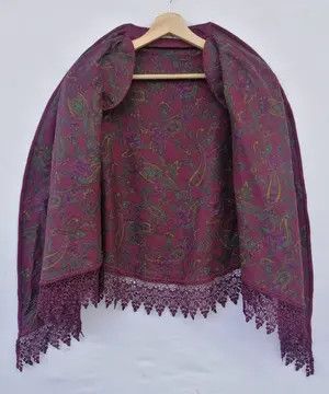 Japanese Brand Vintage Marseille Elegant Fashion Wool cape shawls Size ONE SIZE - 14 Thumbnail