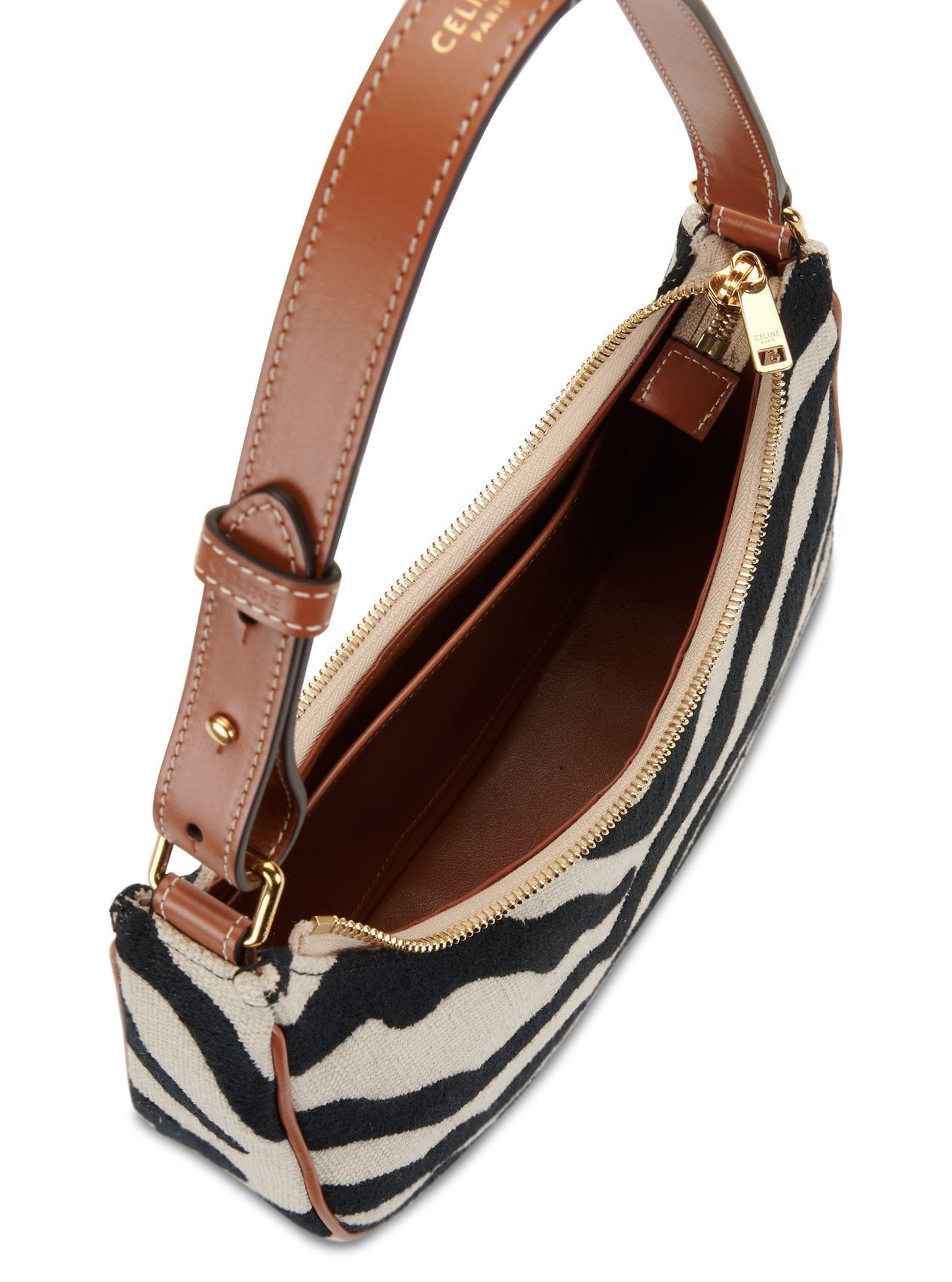 Celine o1w1db11124 Size: OS / Textile Ava Bag in Black & White Size ONE SIZE - 4 Thumbnail