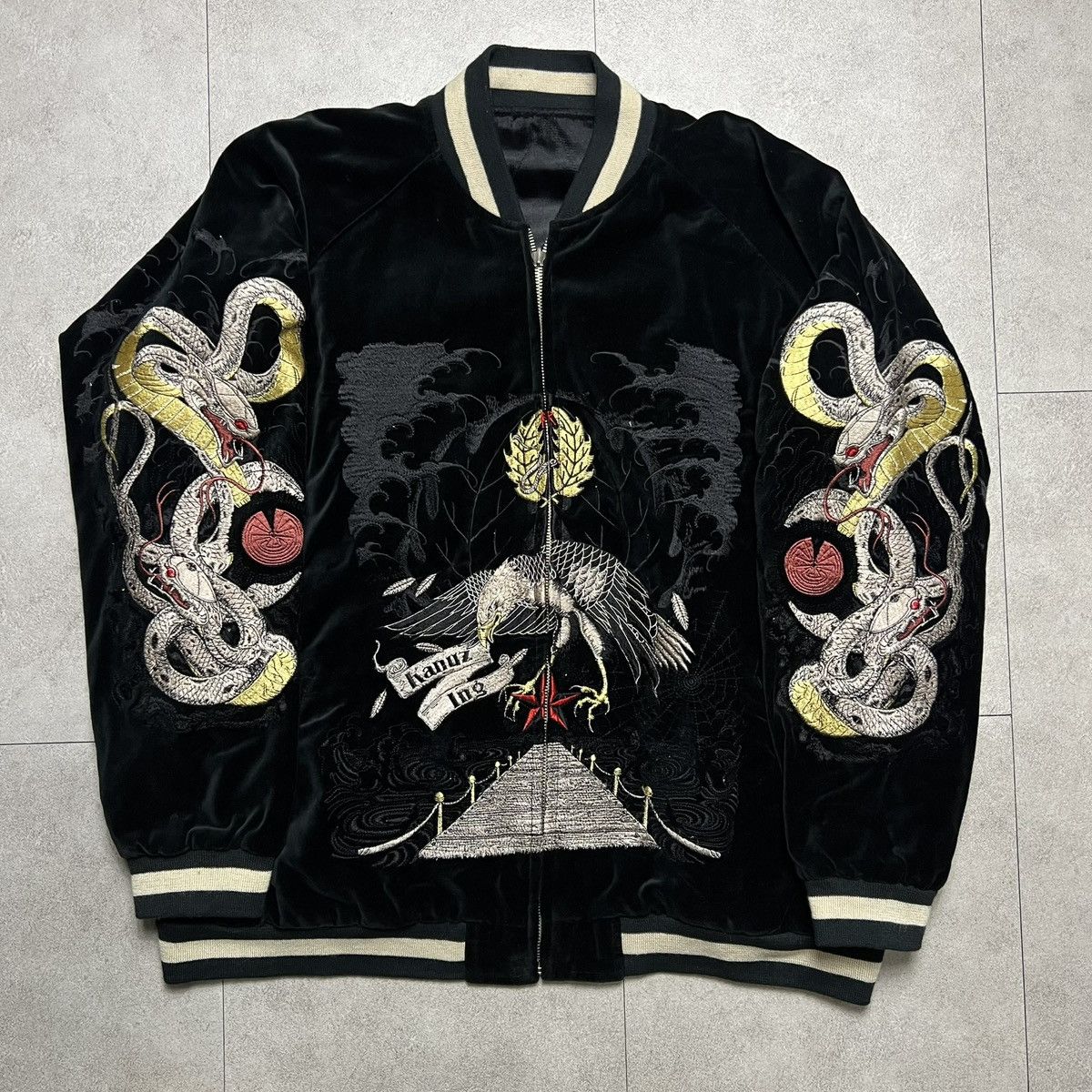 Rare Yasuyuki Ishii Reversible Varsity Jacket Snake Design