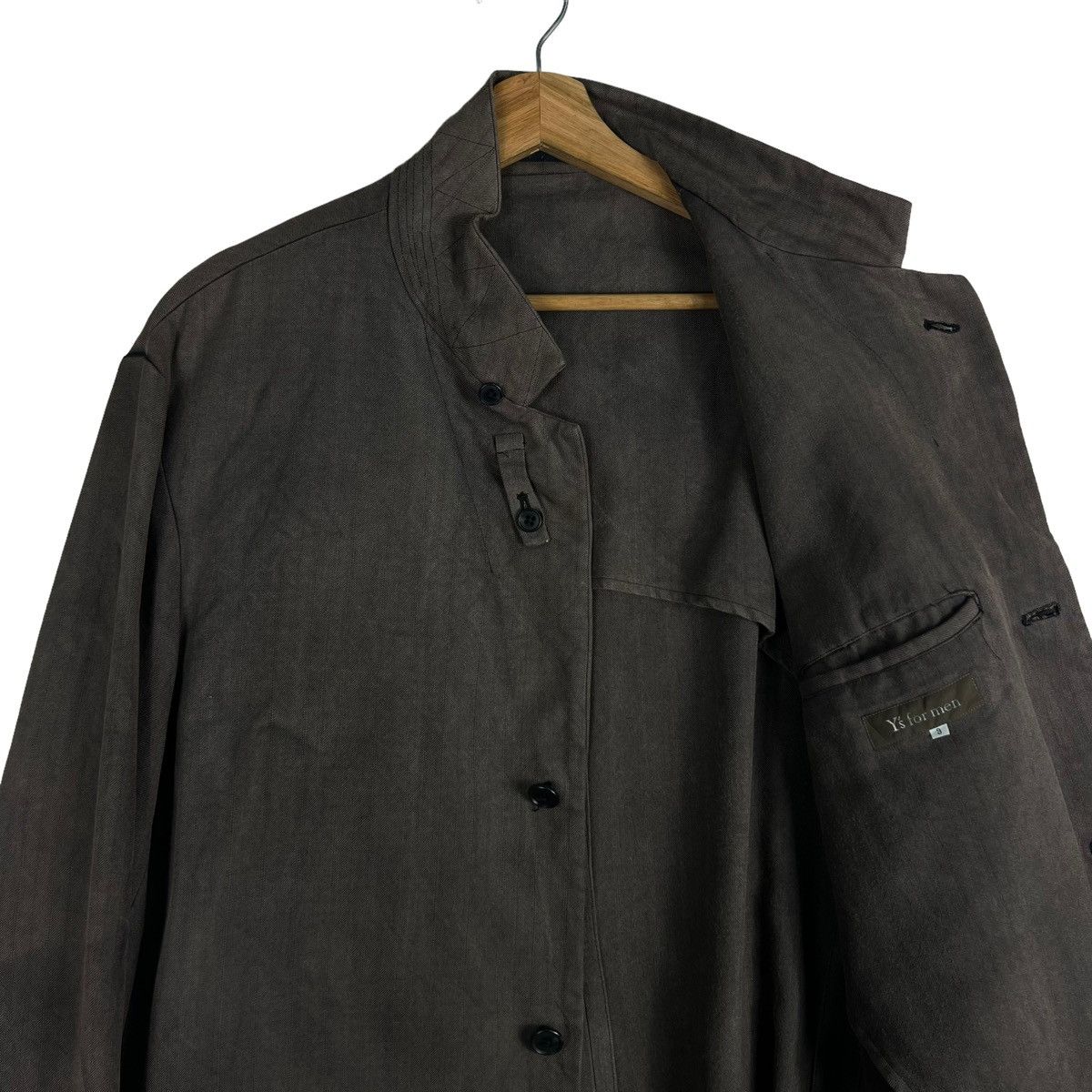 Yohji Yamamoto 🔥RICH BROWN VTG Y’S FOR MEN YOHJI YAMAMOTO CHORE JACKET Size US M / EU 48-50 / 2 - 12 Thumbnail