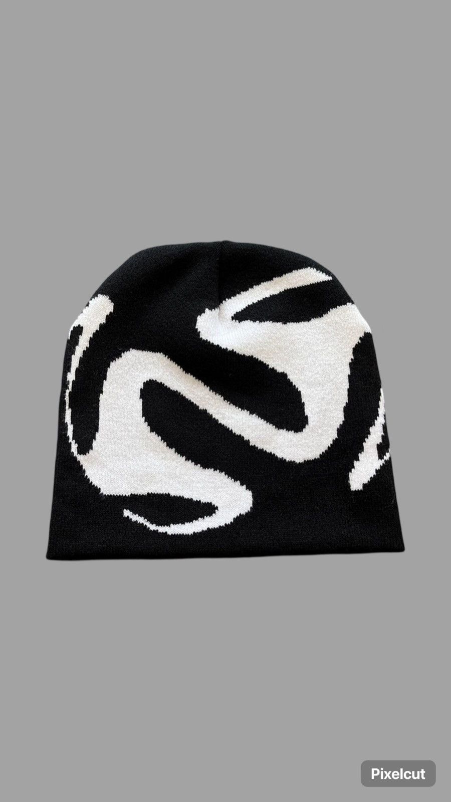 Vintage Black and White Design Beanie Size ONE SIZE - 1 Preview