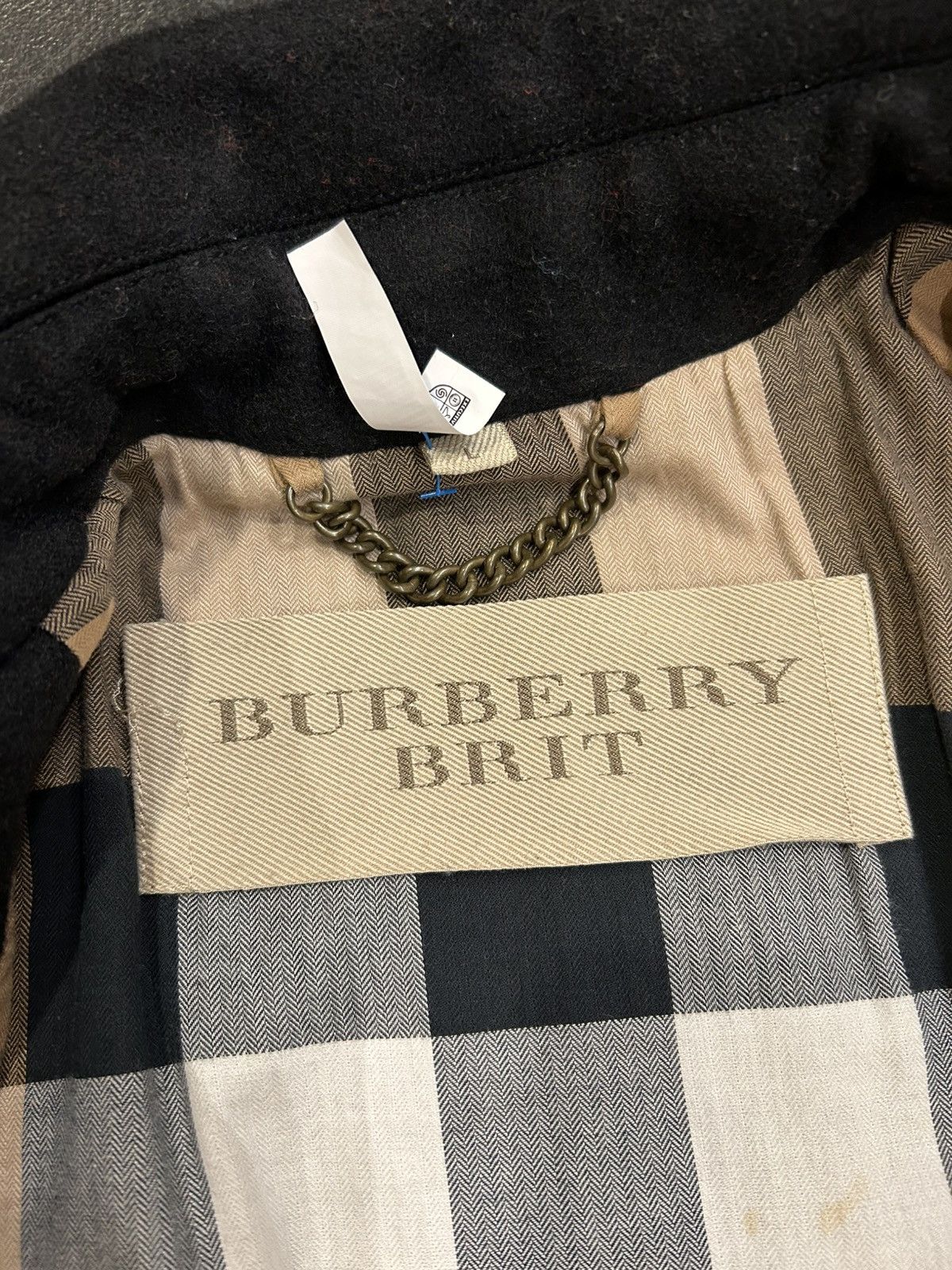 Burberry Burberry Brit Black Overcoat Size US L / EU 52-54 / 3 - 5 Thumbnail