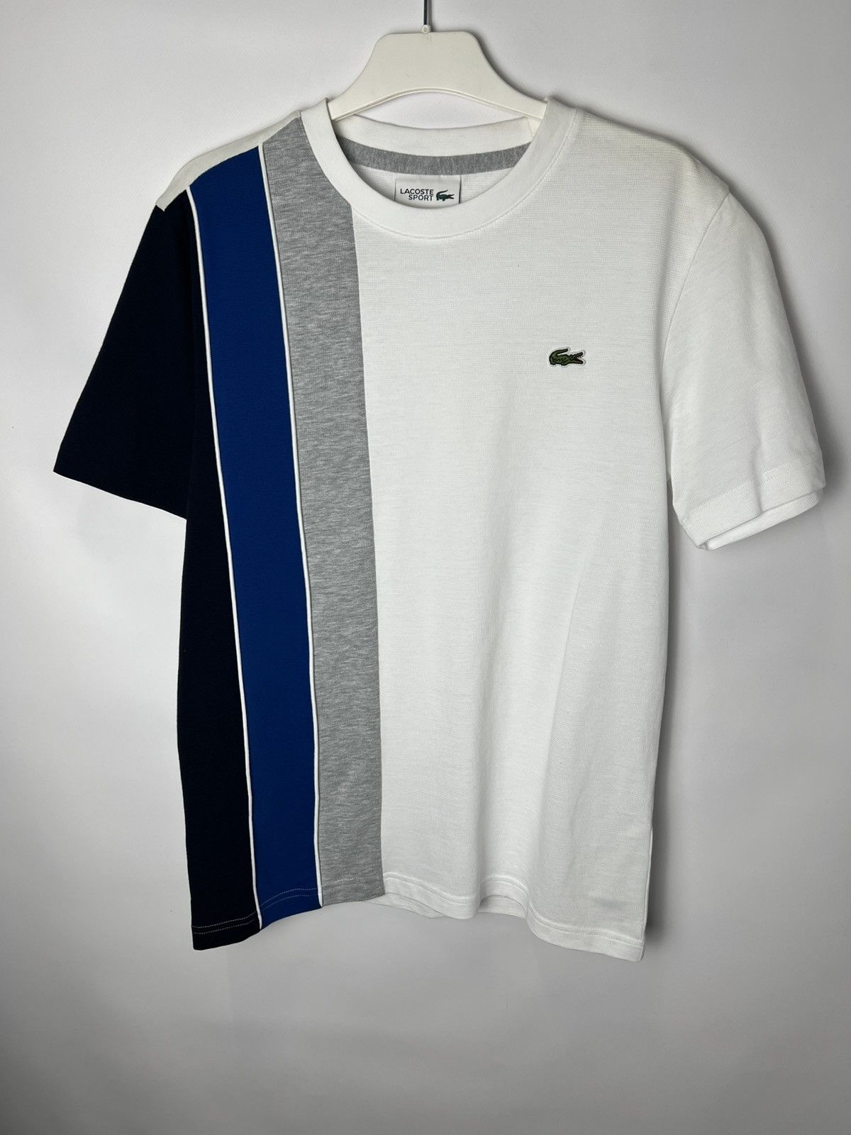 Designer Vintage streetwear y2k hype Lacoste striped T-shirt Size US M / EU 48-50 / 2 - 1 Thumbnail