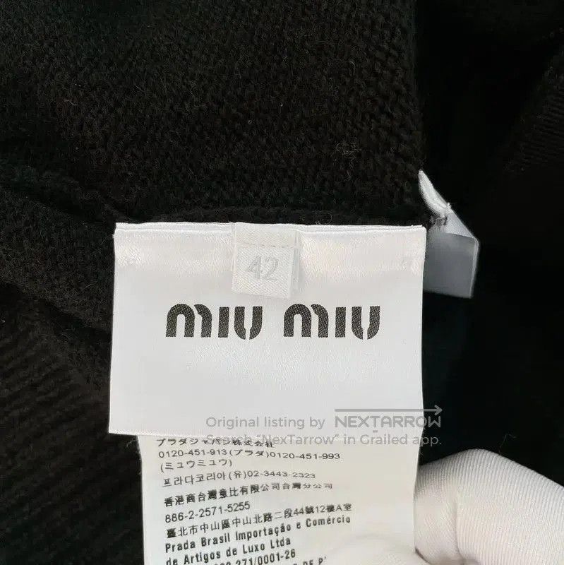 Miu Miu Miu Miu Black Cashmere Sweater for Women . Size XL / US 12-14 / IT 48-50 - 9 Thumbnail