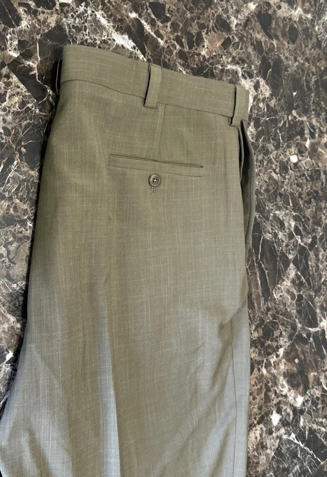 Haggar Hagger Men's Dress Pants Size 40 X 30 Brown Classic Fit Size US 40 / EU 56 - 5 Thumbnail
