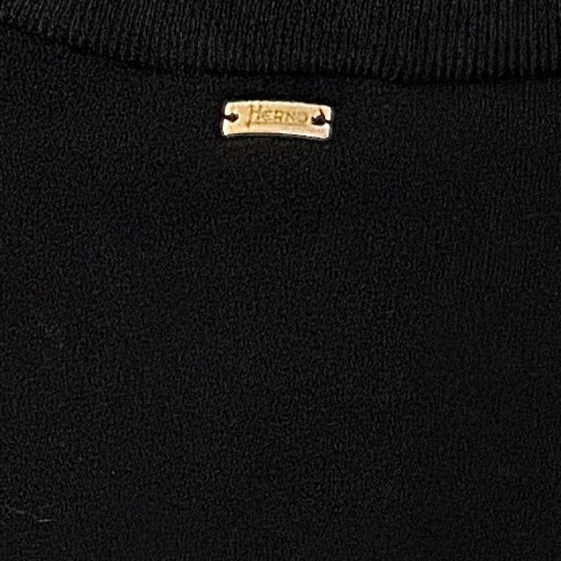 Herno Herno NWT Women's Black Cotton Sweatshirt Size M / US 6-8 / IT 42-44 - 5 Thumbnail
