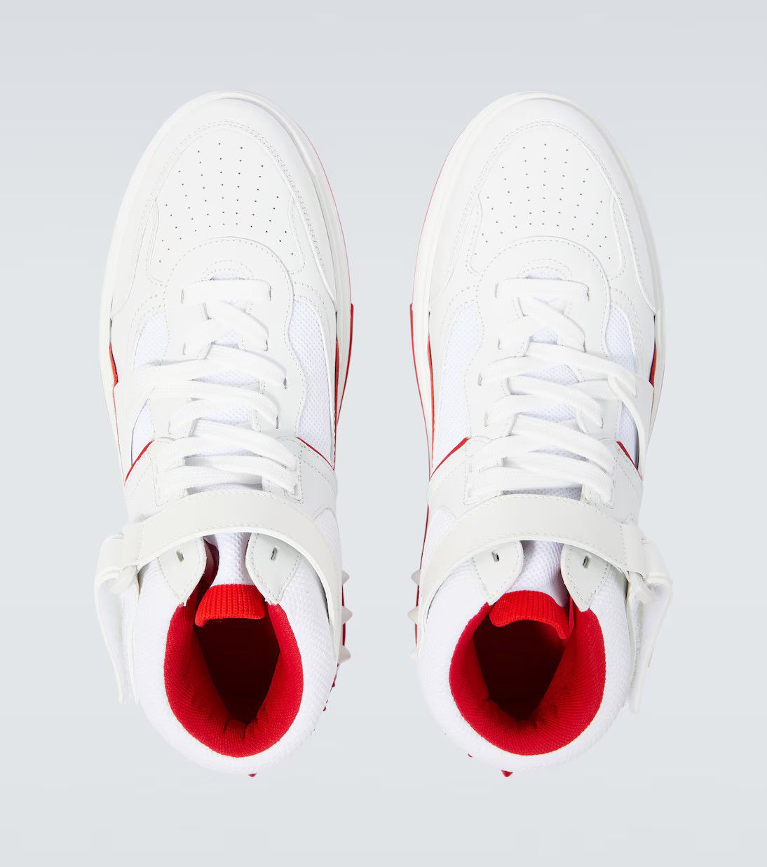 Christian Louboutin o1s1wg111224 Astroloubi Mid Flat Calf in White/Loubi Size US 6 / EU 39 - 3 Thumbnail