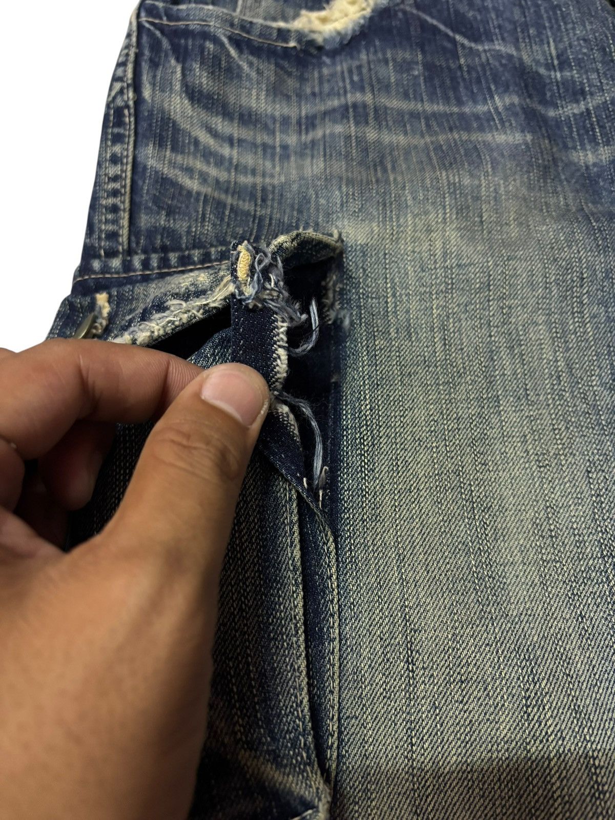 Johnbull Vtg John Bull Japan Whisker Faded Distressed Jeans Size US 28 / EU 44 - 6 Thumbnail