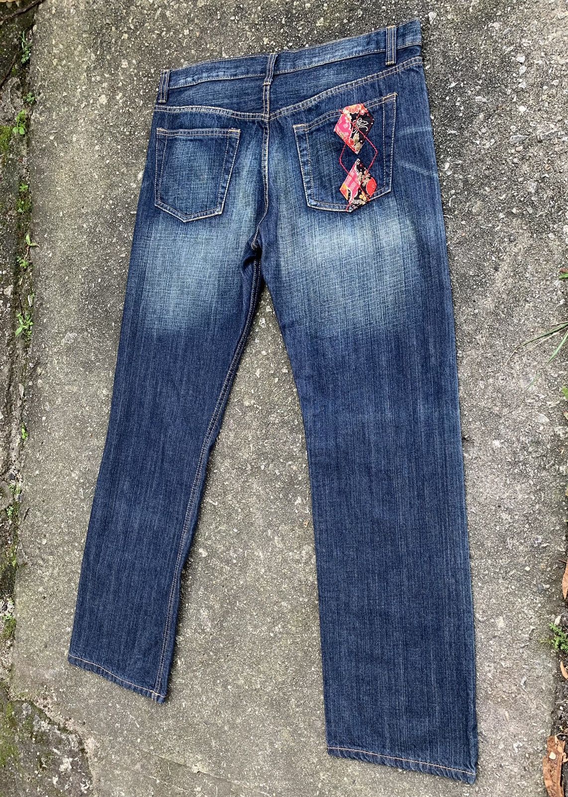 Takeo Kikuchi Vintage Takeo Kikuchi Patchwork Denim Jeans Pants Size US 35 - 5 Thumbnail