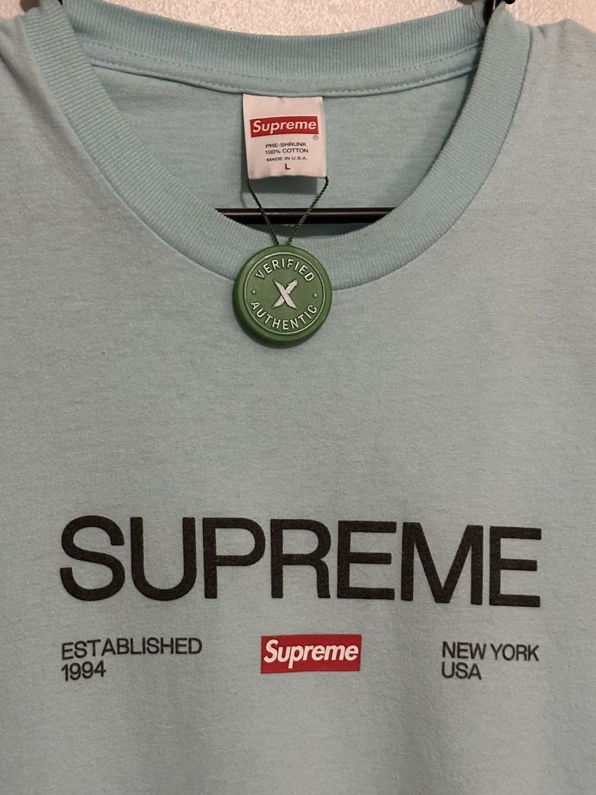 Supreme Supreme Est. 1994 Tee Size US L / EU 52-54 / 3 - 2 Thumbnail