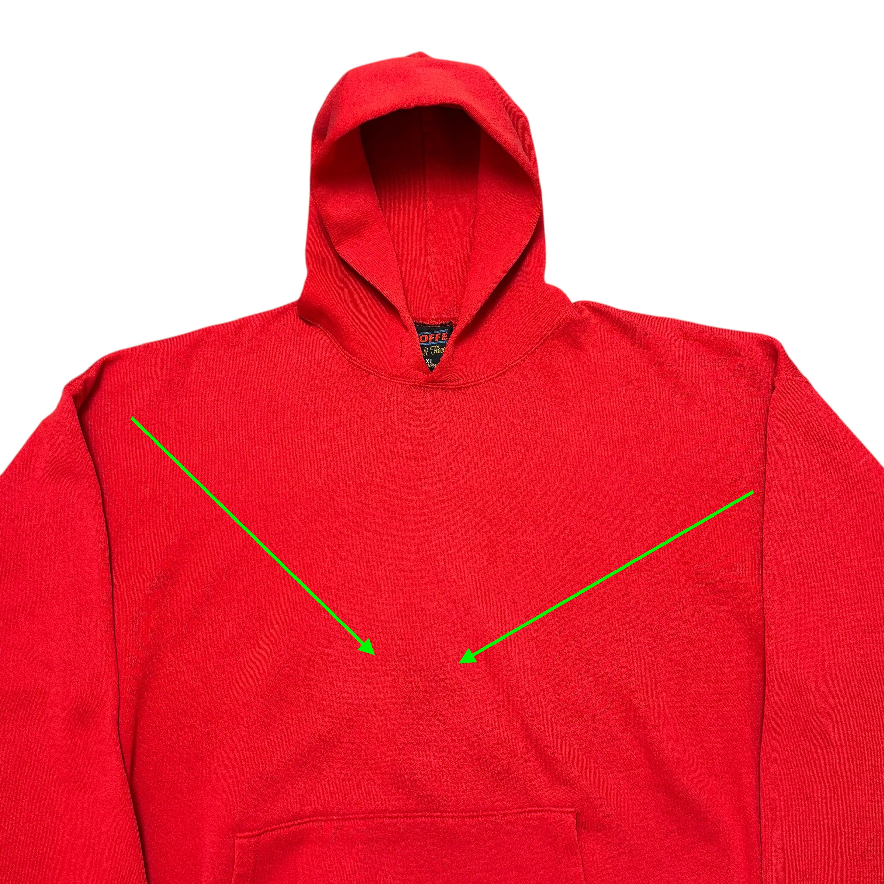 Soffe × Vintage Vintage Blank Hoodie Soffe Made In Usa Single Stitch Size US XL / EU 56 / 4 - 2 Thumbnail