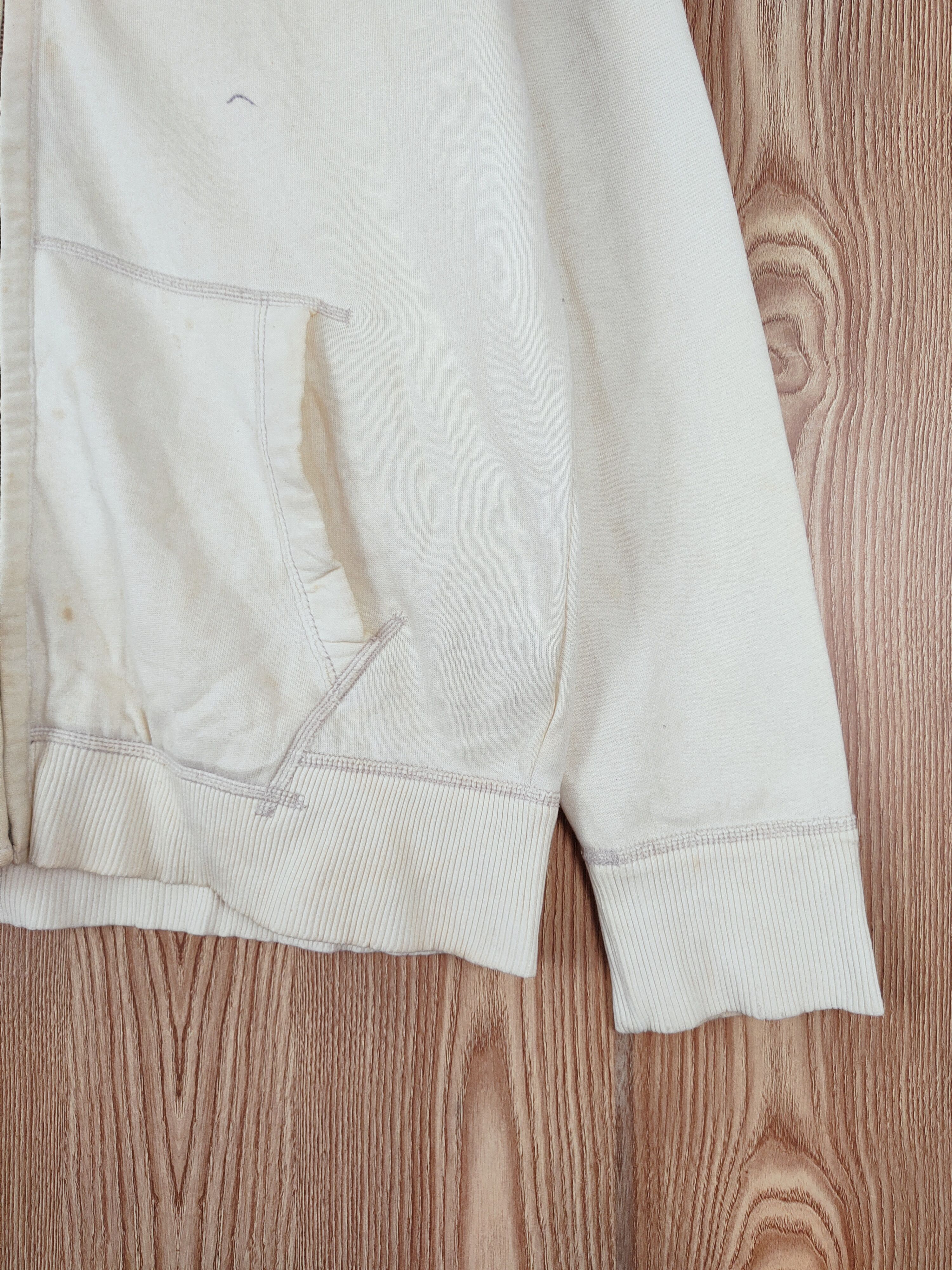 American Eagle Outfitters × Vintage American Eagle Outfitters Faded Cream Hoodie Sweatshirts Size US L / EU 52-54 / 3 - 7 Thumbnail