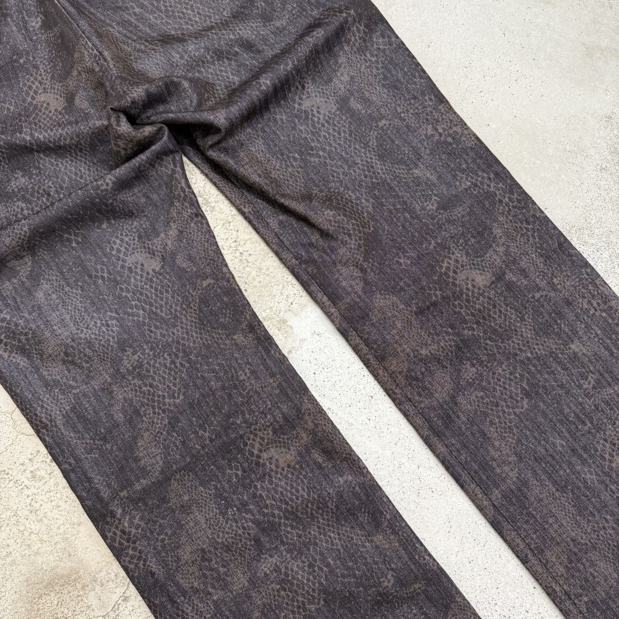 semanticdesign Wide Flare Y2K Semantic Design Snakeskin Tornado Style Pants Size US 30 / EU 46 - 13 Thumbnail