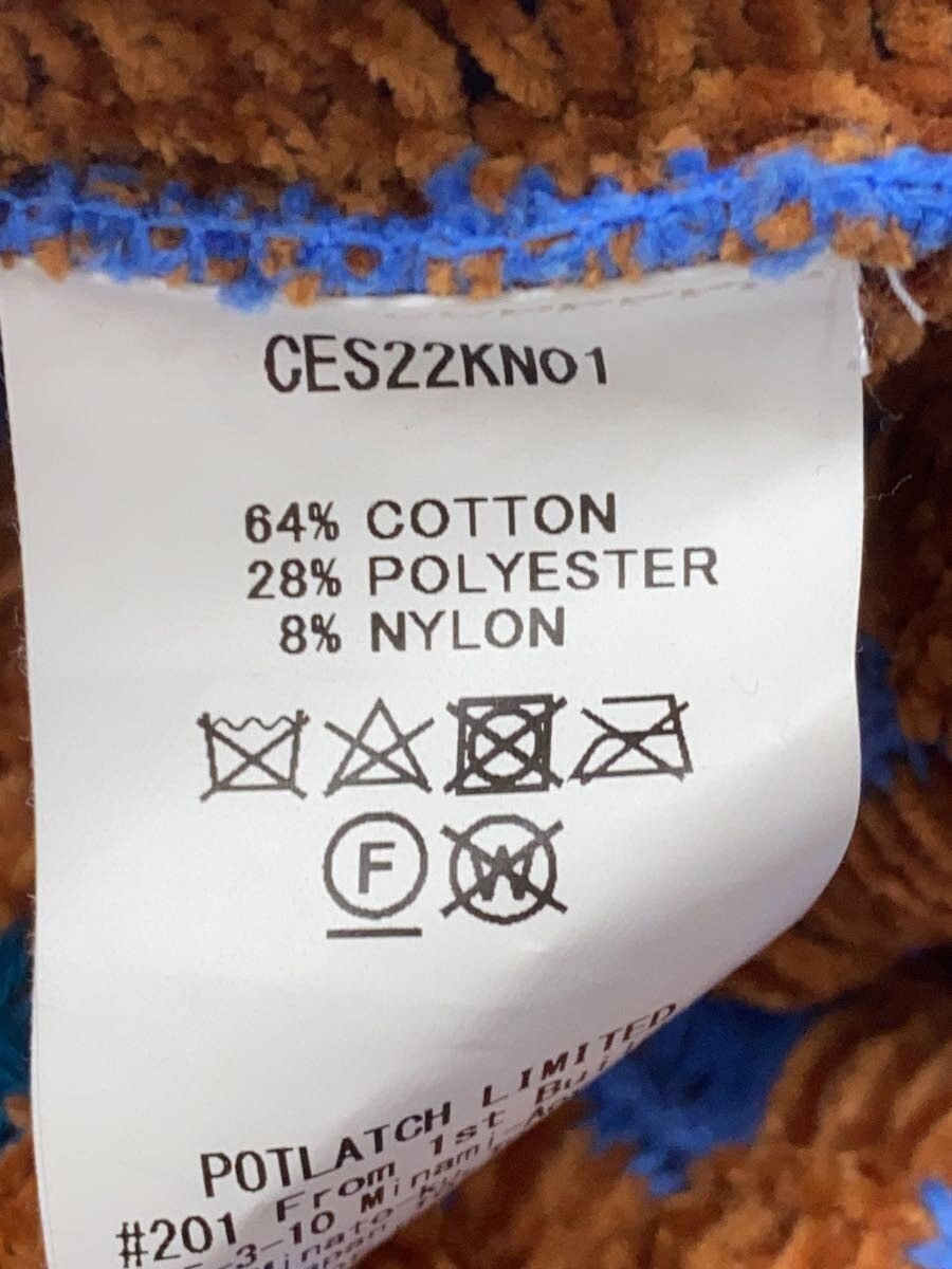 Cav Empt Blue Cotton Knit Sweater (thick) Size US L / EU 52-54 / 3 - 4 Thumbnail