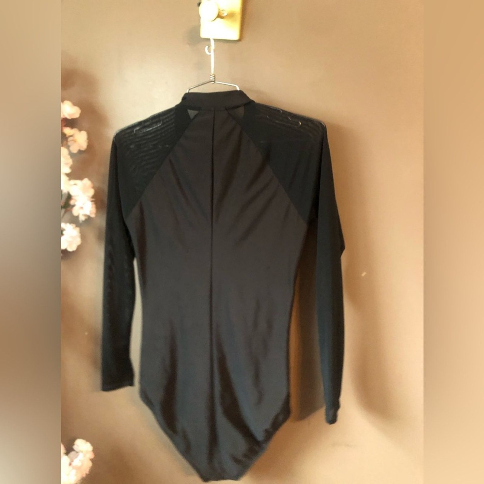 NBDN Nobrandedon One piece swimsuit with long-sleeve mesh arms. Medium Size ONE SIZE - 4 Thumbnail