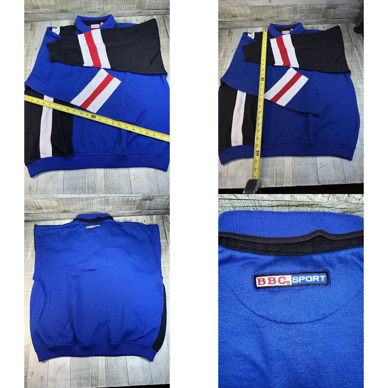 Bugle Boy VINTAGE Bugle Boy Sport Crest Crewneck Polo XL Men Blue Striped 90s Size US XL / EU 56 / 4 - 8 Thumbnail
