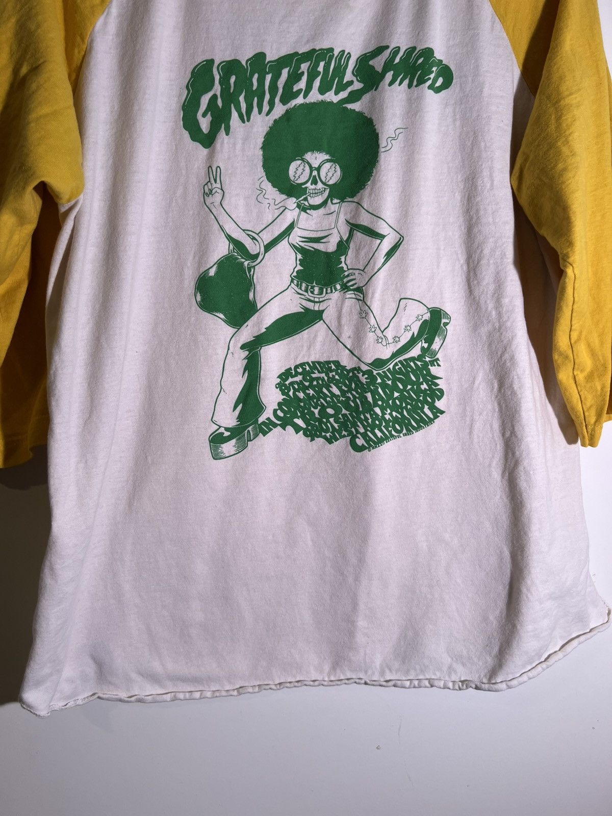 Vintage 2022 The Grateful Shred Retro Goth Rock Band Raglan Shirt Size US XL / EU 56 / 4 - 3 Thumbnail