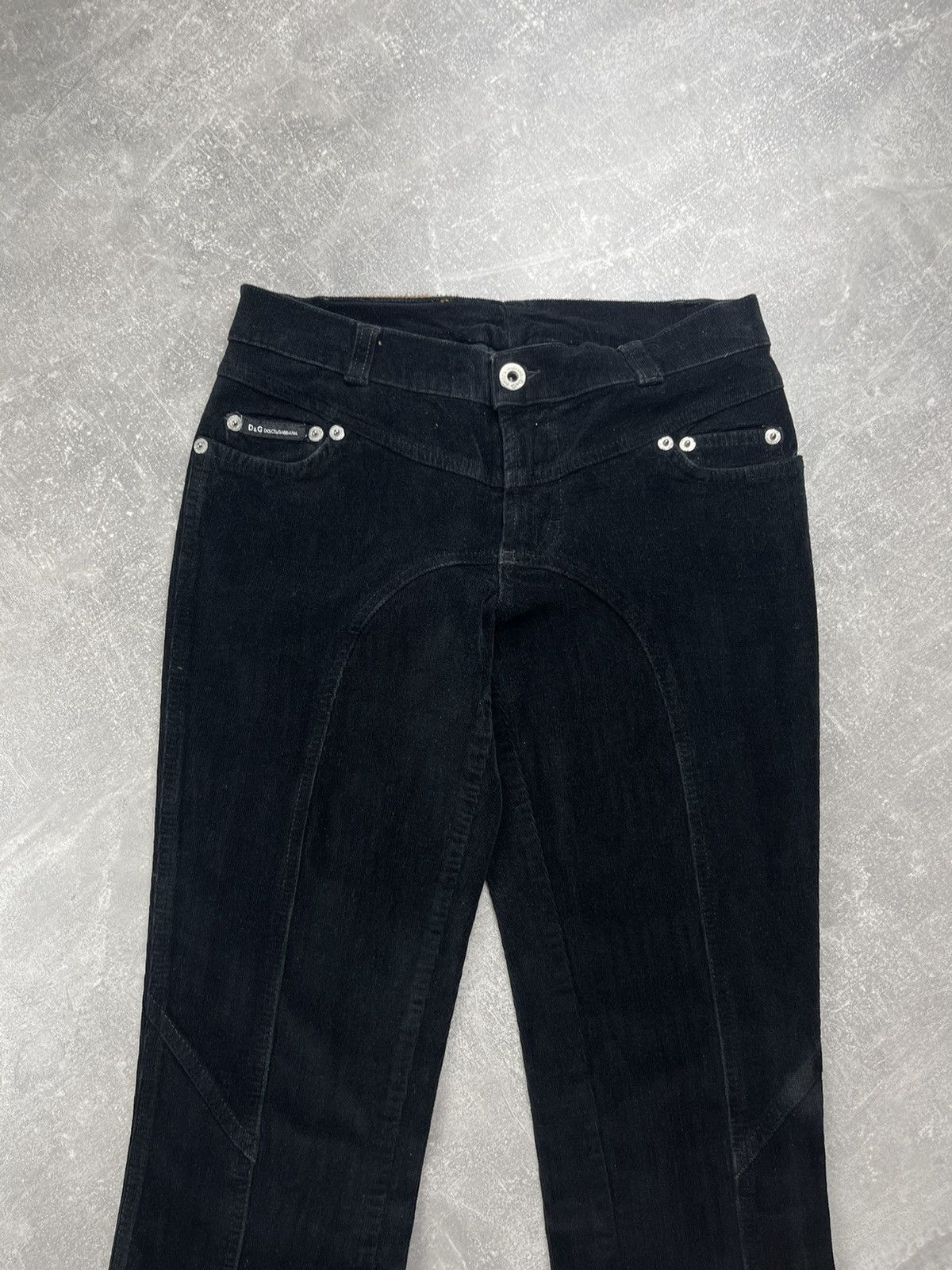 Dolce & Gabbana Dolce & Gabbana Black Corduroy Slim Pants Zip Hem Size 27" / US 4 / IT 40 - 7 Thumbnail