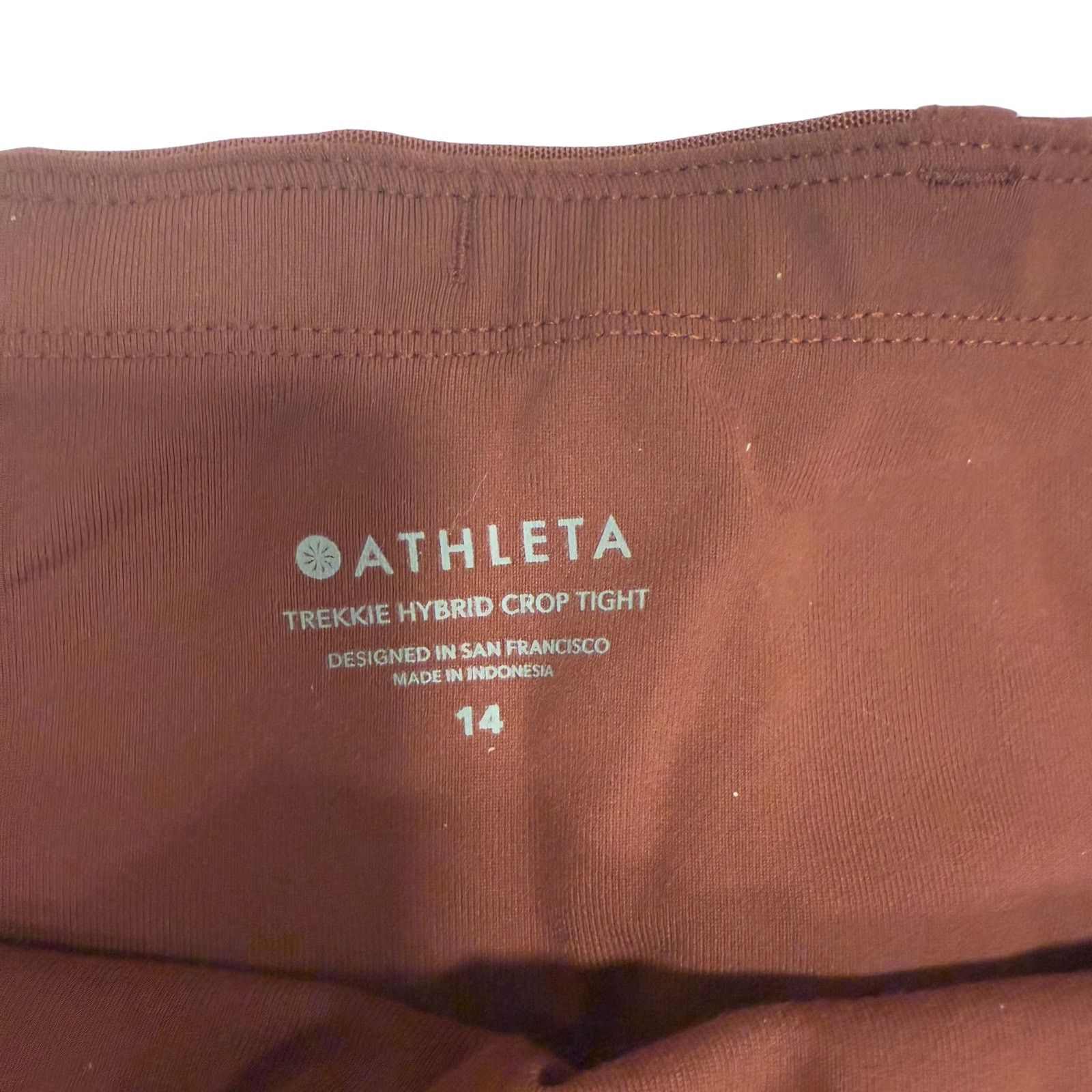 Athleta Athleta Trekkie Hybrid Crop Tight Leggings | Women's 14 Size 36" / US 14 / IT 50 - 4 Thumbnail
