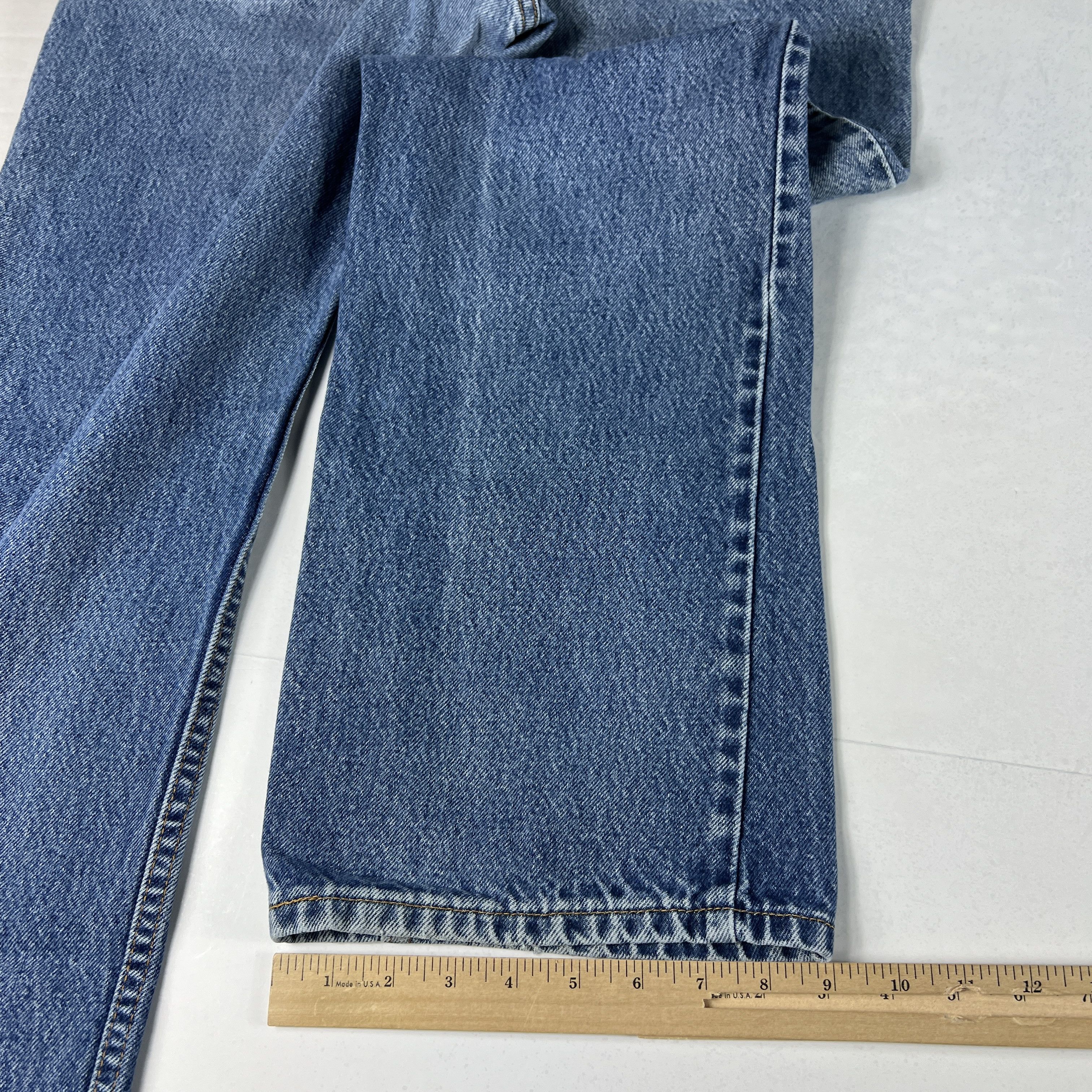 Levi's × Vintage VTG Levi's Jeans 517 Boot Cut Blue Faded Distressed Denim Size US 36 / EU 52 - 17 Thumbnail
