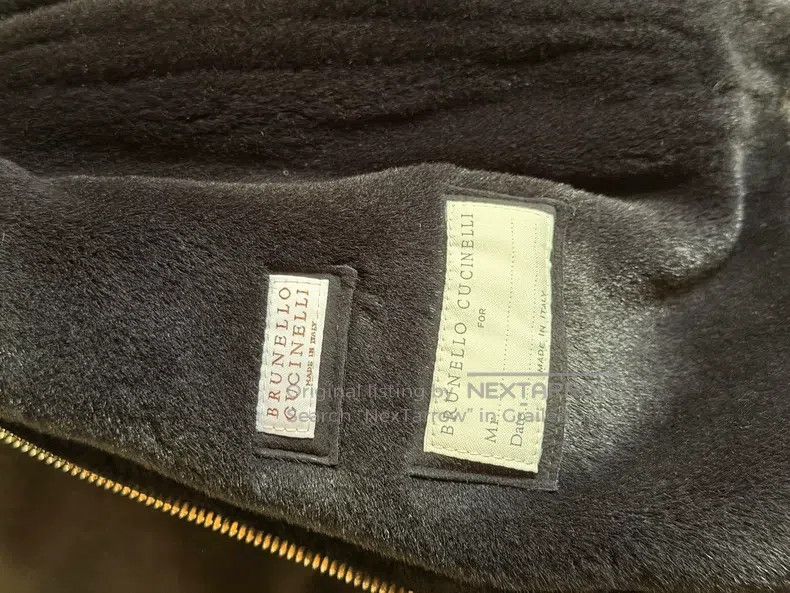 Brunello Cucinelli Brunello Cucinelli Fur and leather integrated jacket Size US M / EU 48-50 / 2 - 2 Thumbnail