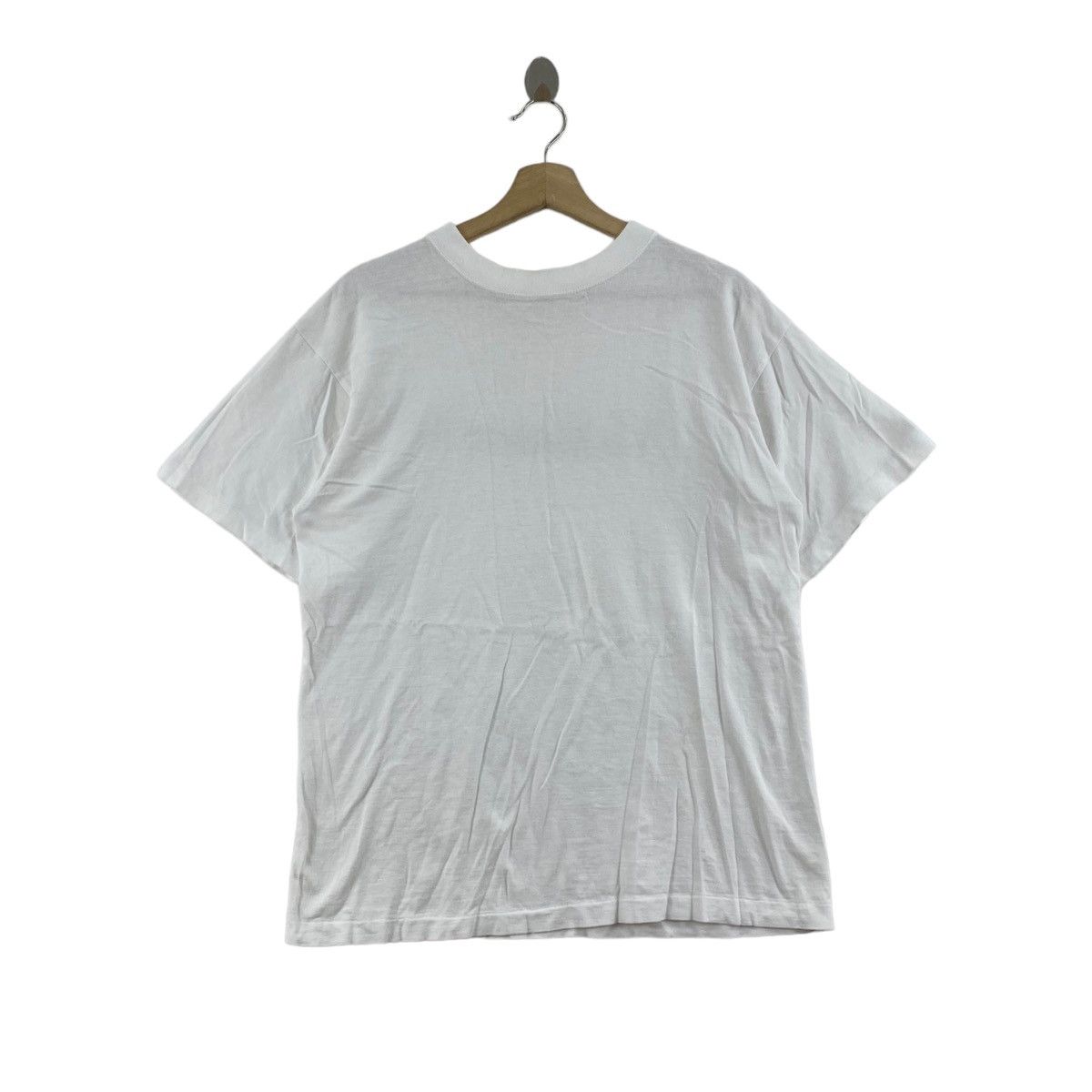 Vintage Vintage 90s NICHIMEN'96 Japan Graphics Plain White Size US L / EU 52-54 / 3 - 3 Thumbnail