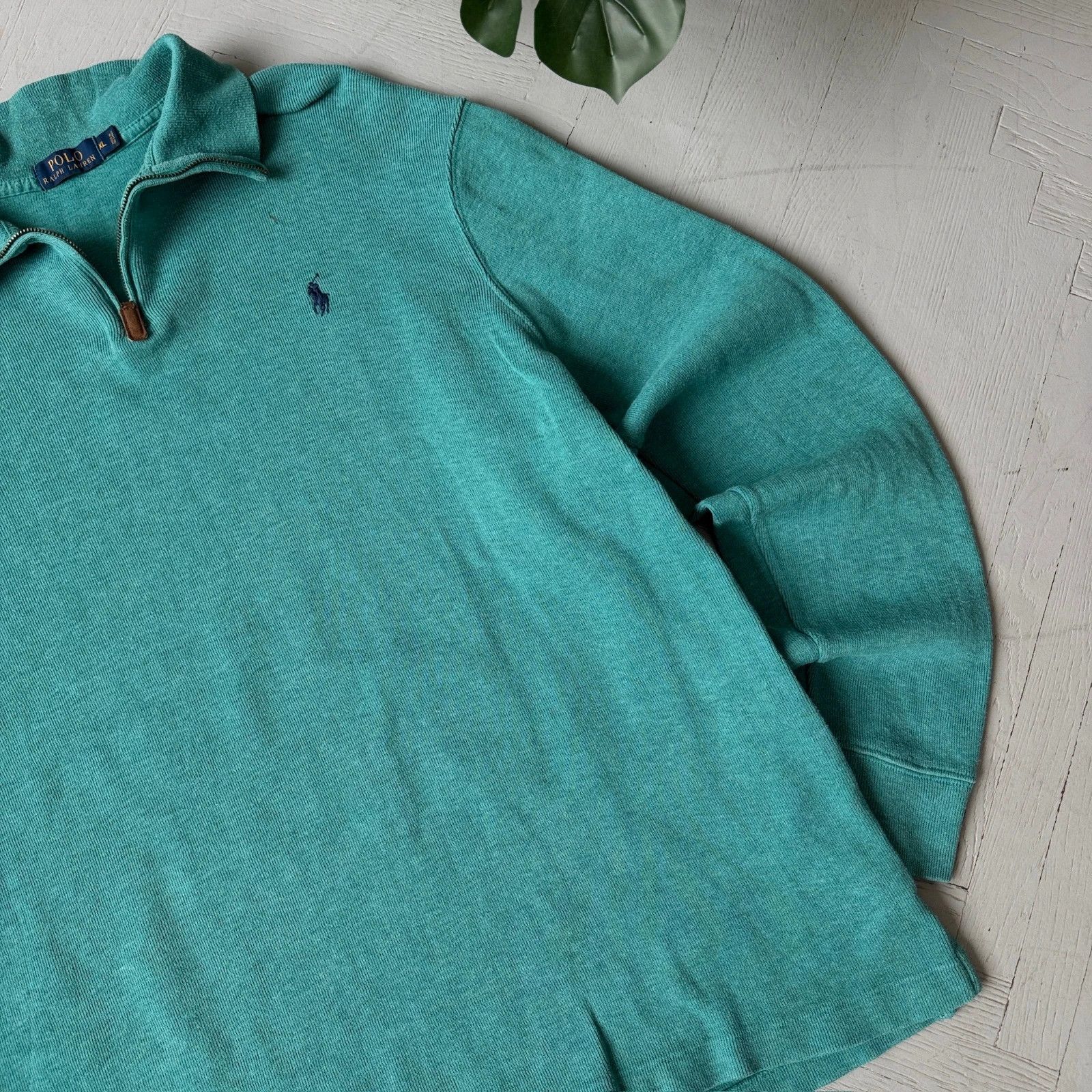 Polo Ralph Lauren Vintage Polo by Ralph Lauren Preppy 1/4 Zip Jumper Size US XL / EU 56 / 4 - 3 Thumbnail